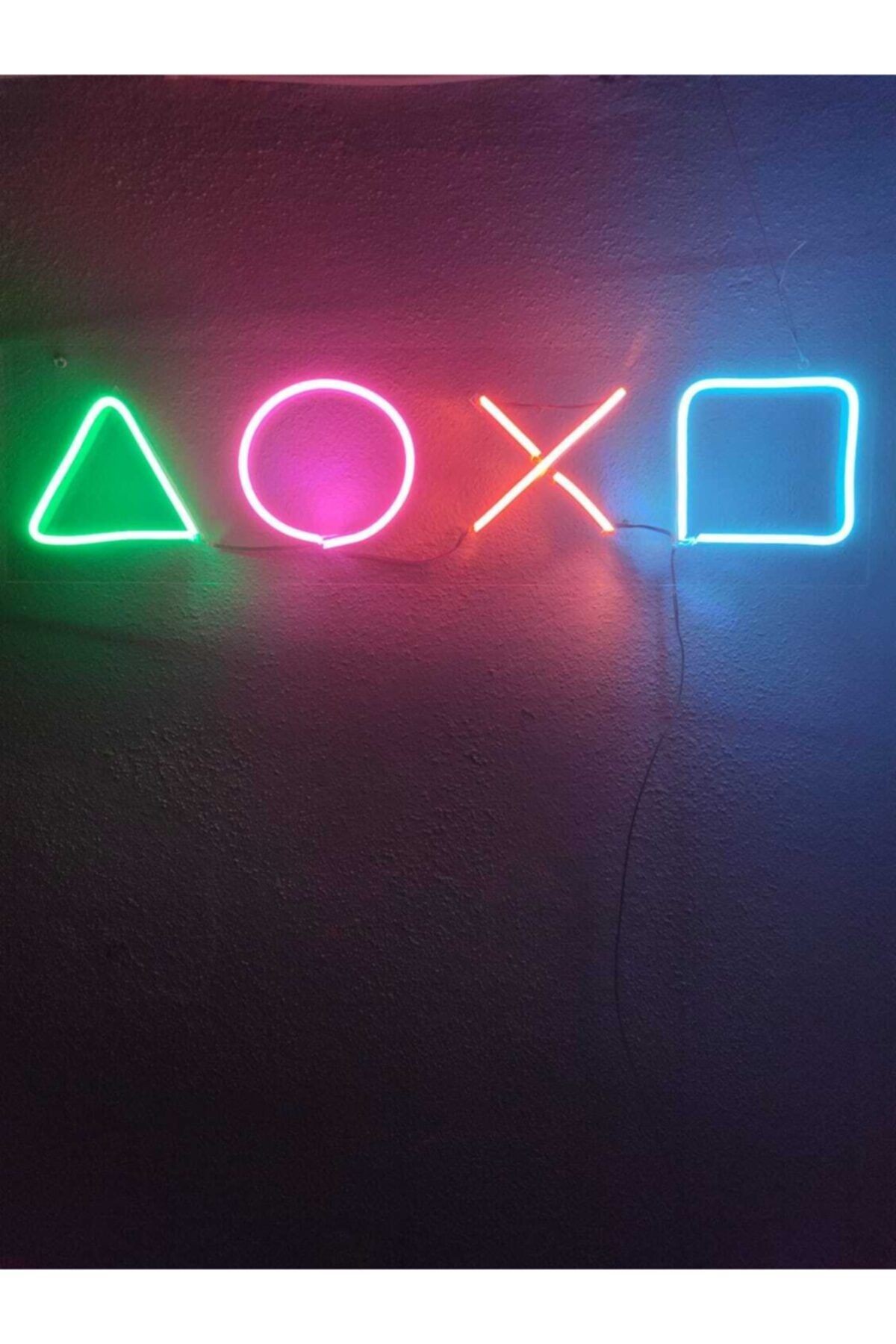 Playstation Neon Şekiller Işaret Neon Led Dekoratif Duvar Aydınlatması Neon Duvar Yazısıı