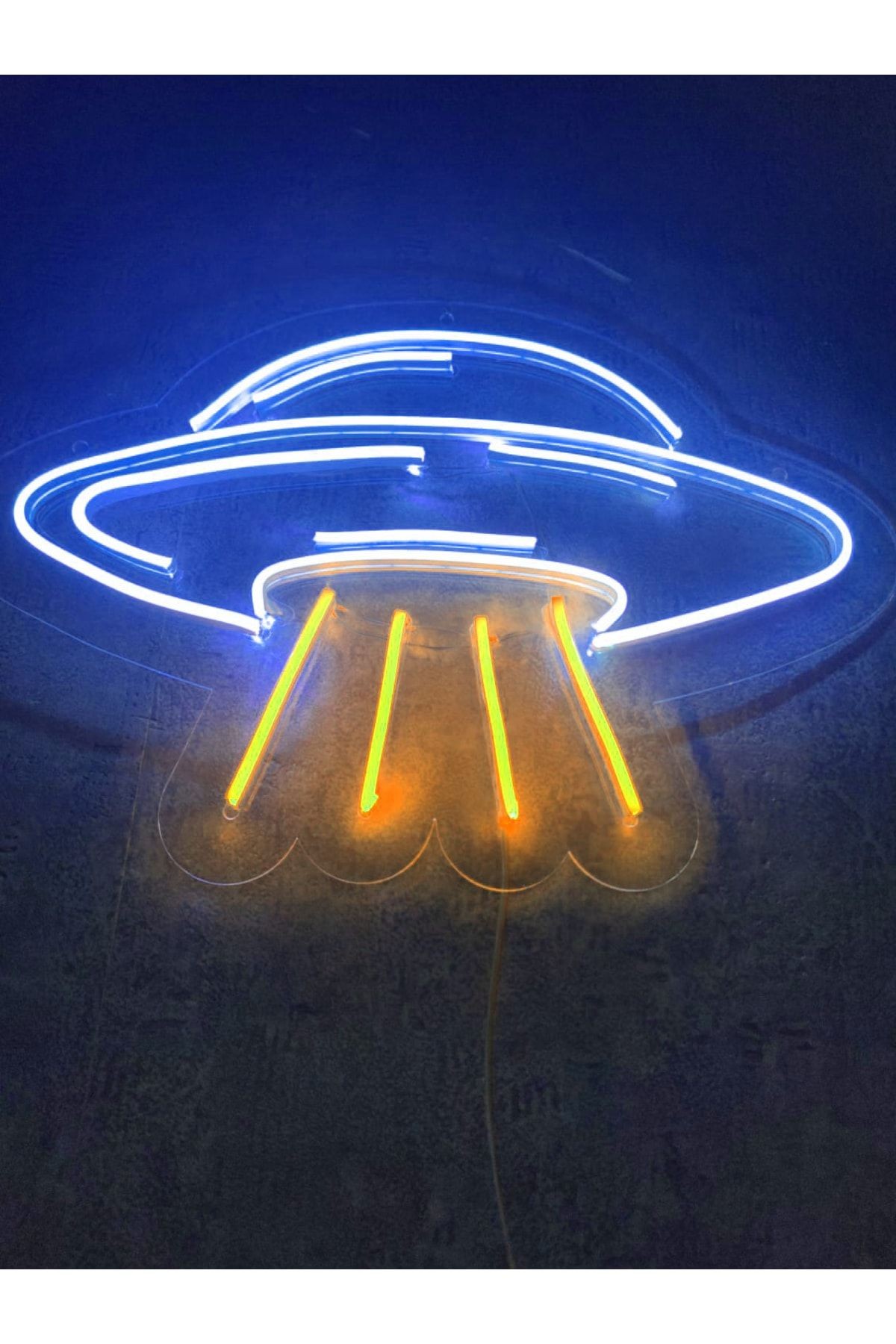 Ufo Neon Led Tabela Neon Yazı Neon Dekoratif Duvar Aydınlatması