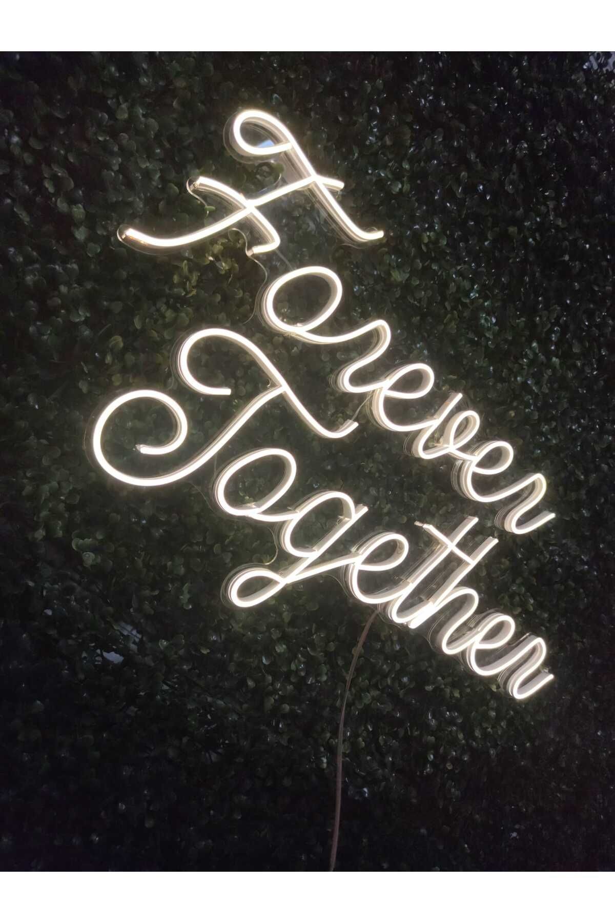 Forever Together Nişan Söz Arka plan aydınlatma neon(70x35cm)