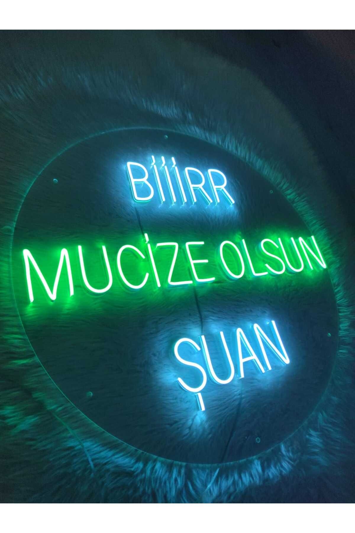 Bir Mucize Olsun Neon led yazı (50x50cm)