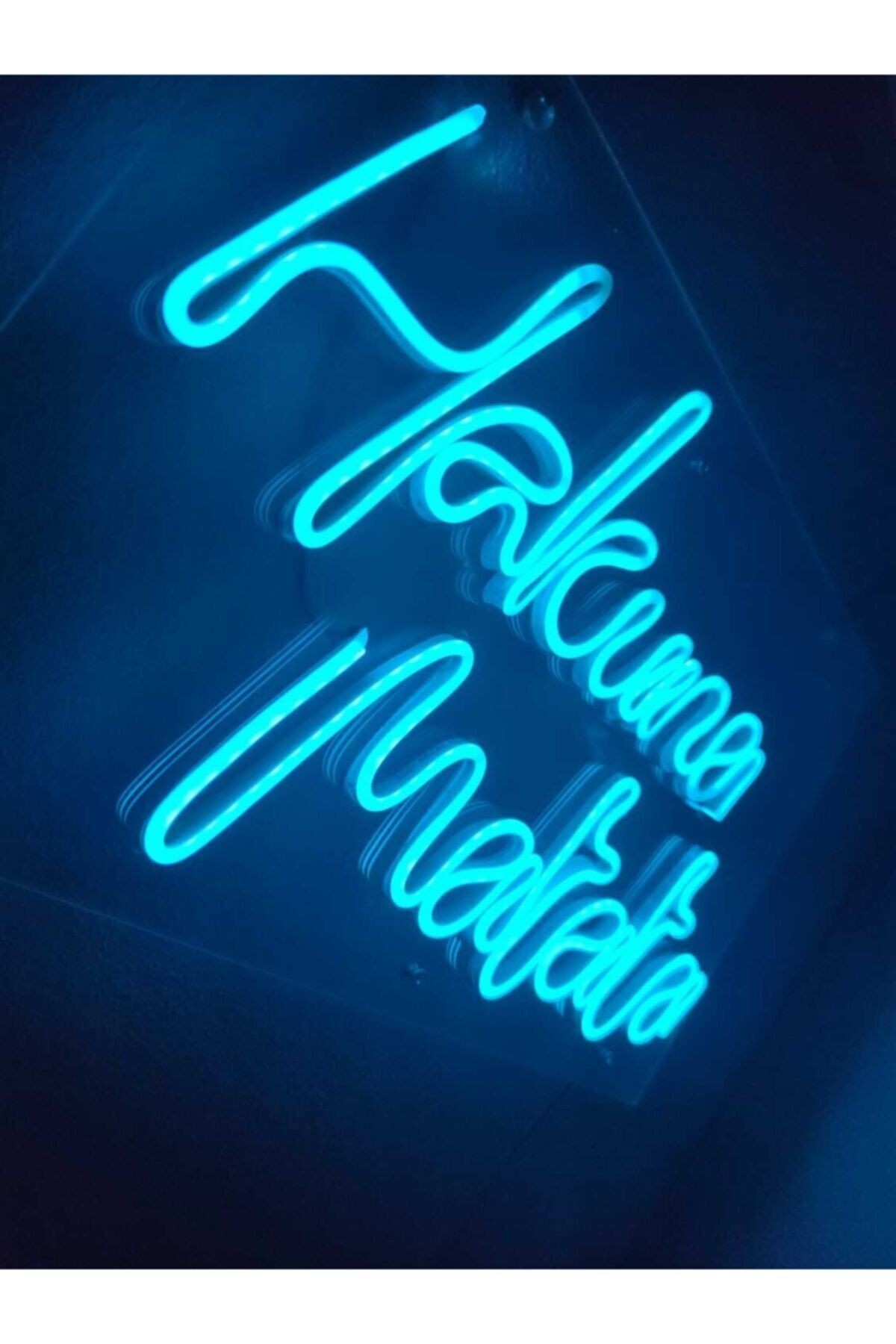 Hakuna Matata Neon Şekiller Işaret Neon Led Dekoratif Duvar Aydınlatması Neon Duvar Yazısı