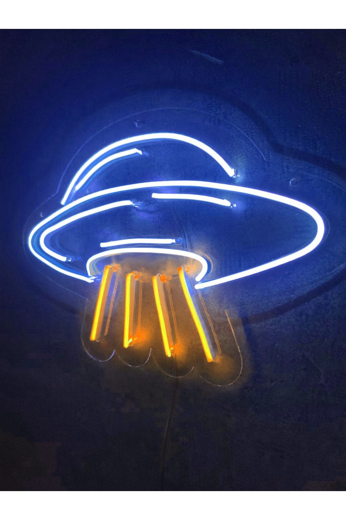 Ufo Neon Led Tabela Neon Yazı Neon Dekoratif Duvar Aydınlatması