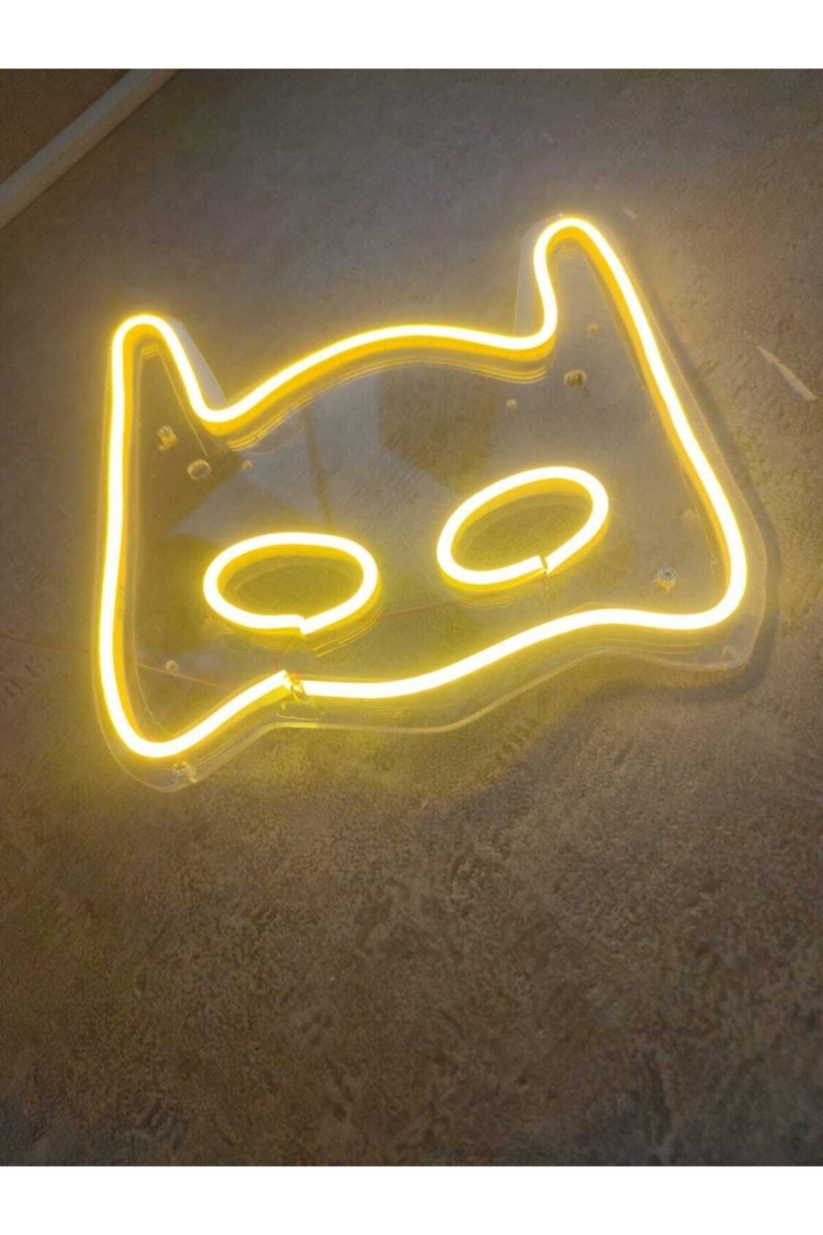 Batman Maske Neon Led Duvar Dekoru