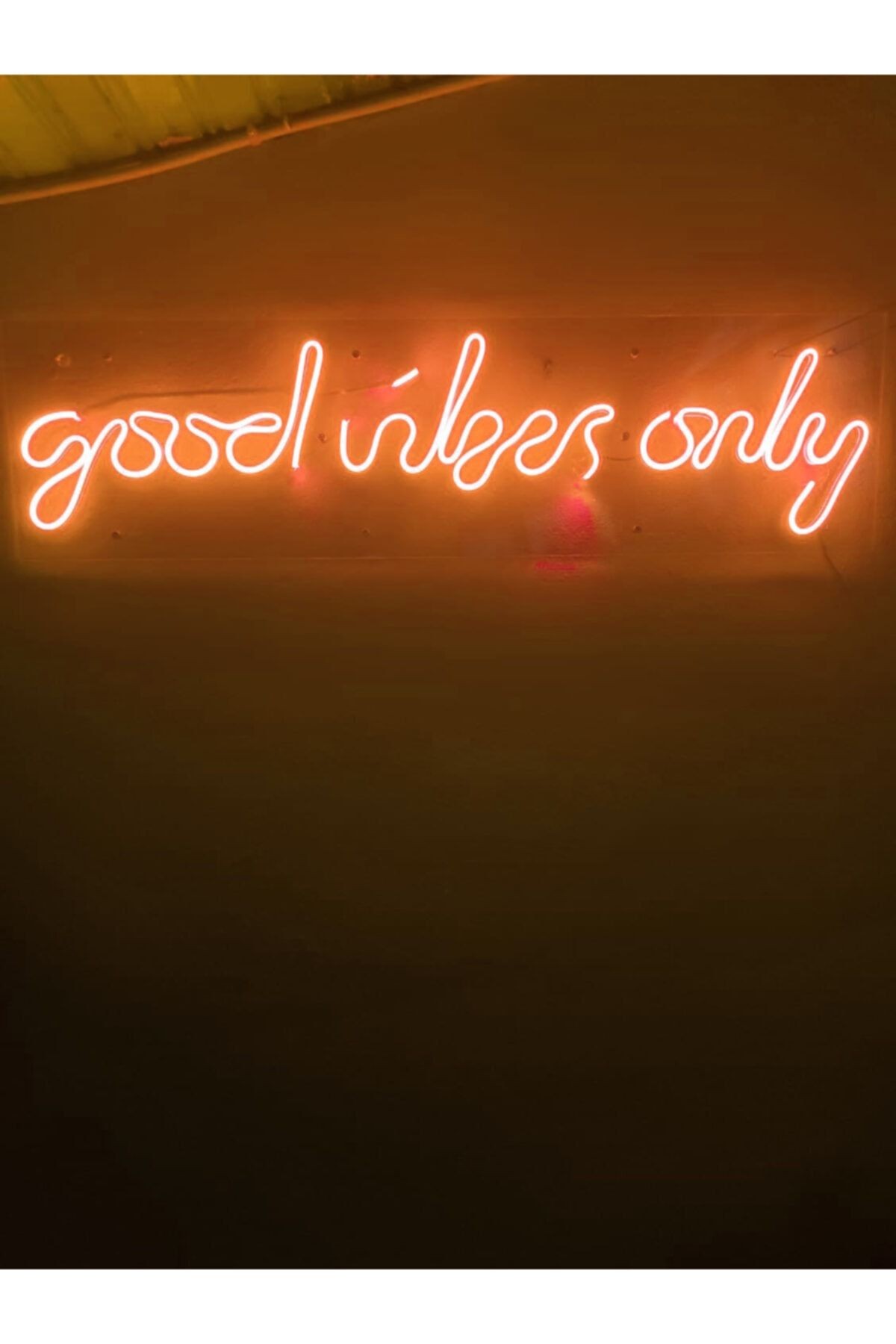 Good Vibes Only Neon Şekiller Işaret Neon Led Dekoratif Duvar Aydınlatması Neon Duvar Yazısı