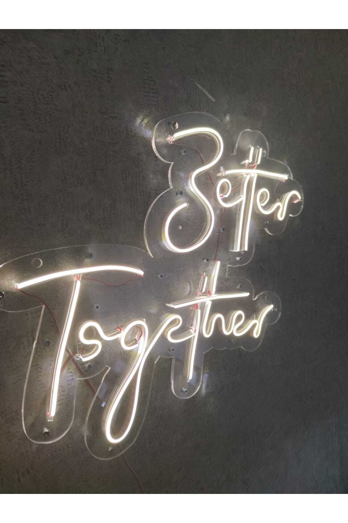 Better Together Neon Led Tabela Düğün Nikah Orginasyon Dekoru