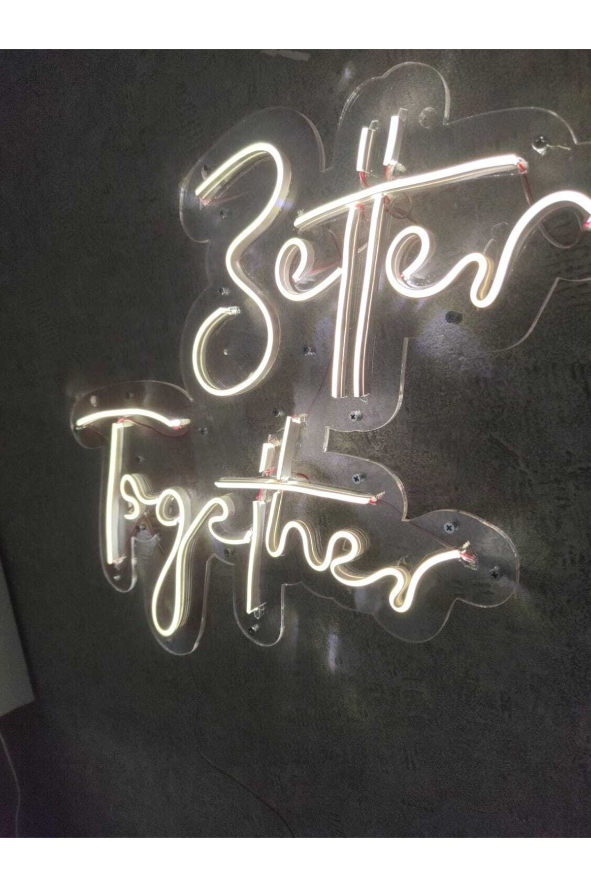 Better Together Neon Led Tabela Düğün Nikah Orginasyon Dekoru
