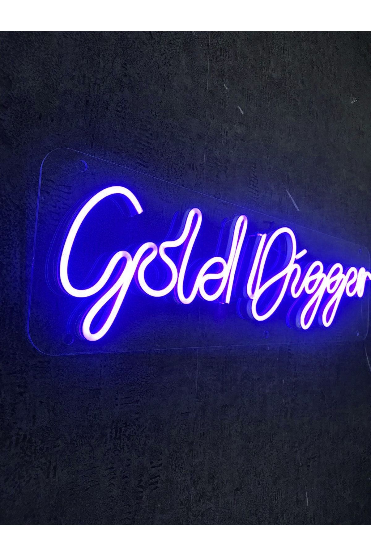 Gold Digger Neon Led Tabela Dekoratif Aydınlatma