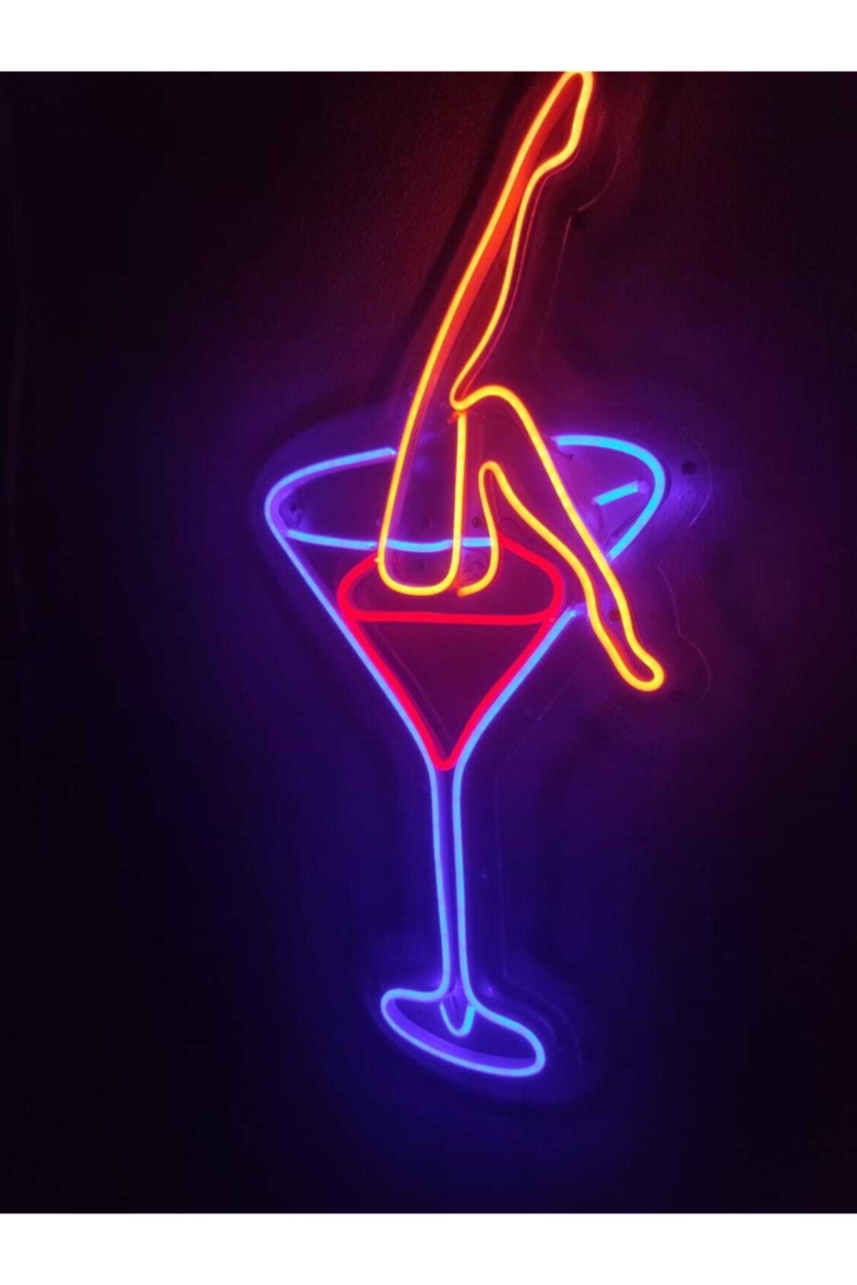 Kadeh Neon Şekiller Işaret Neon Led Dekoratif Duvar Aydınlatması Neon Duvar Yazısı