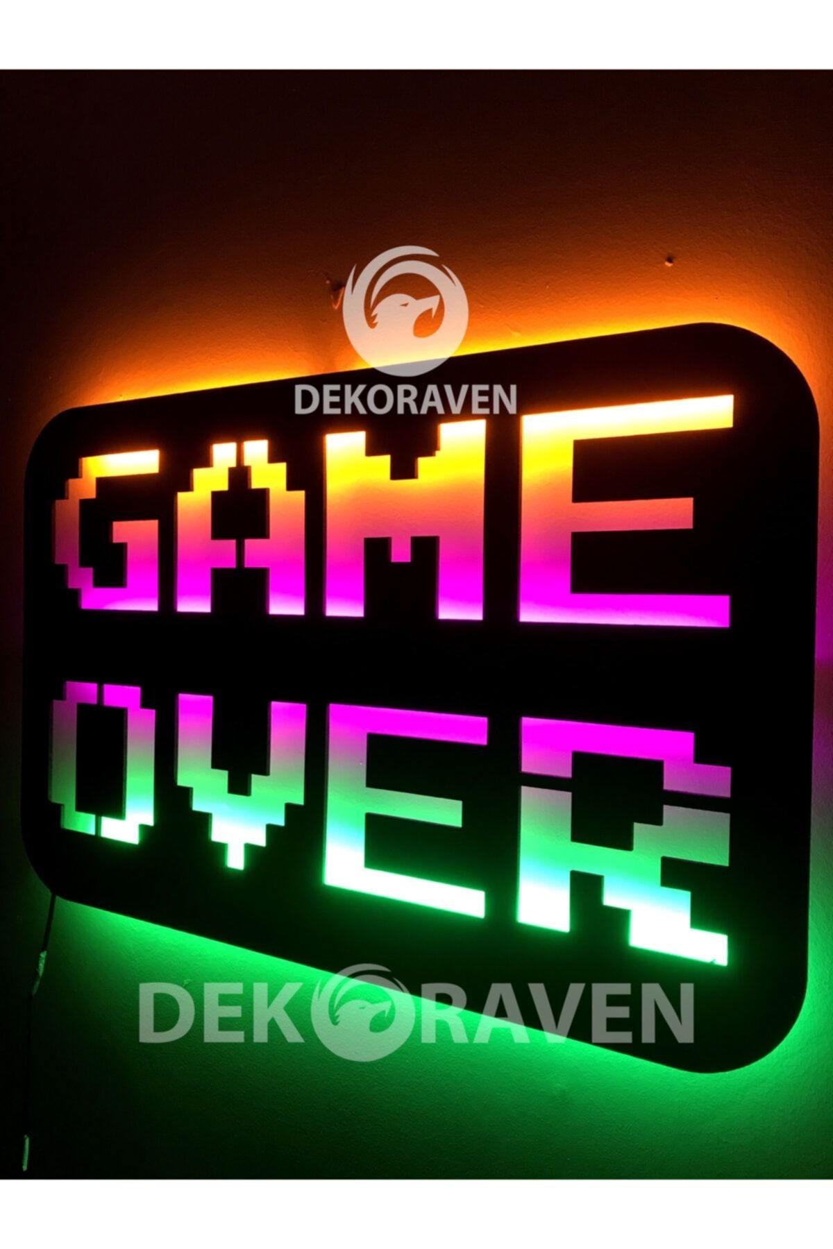 Game Over Işıklı Tablo