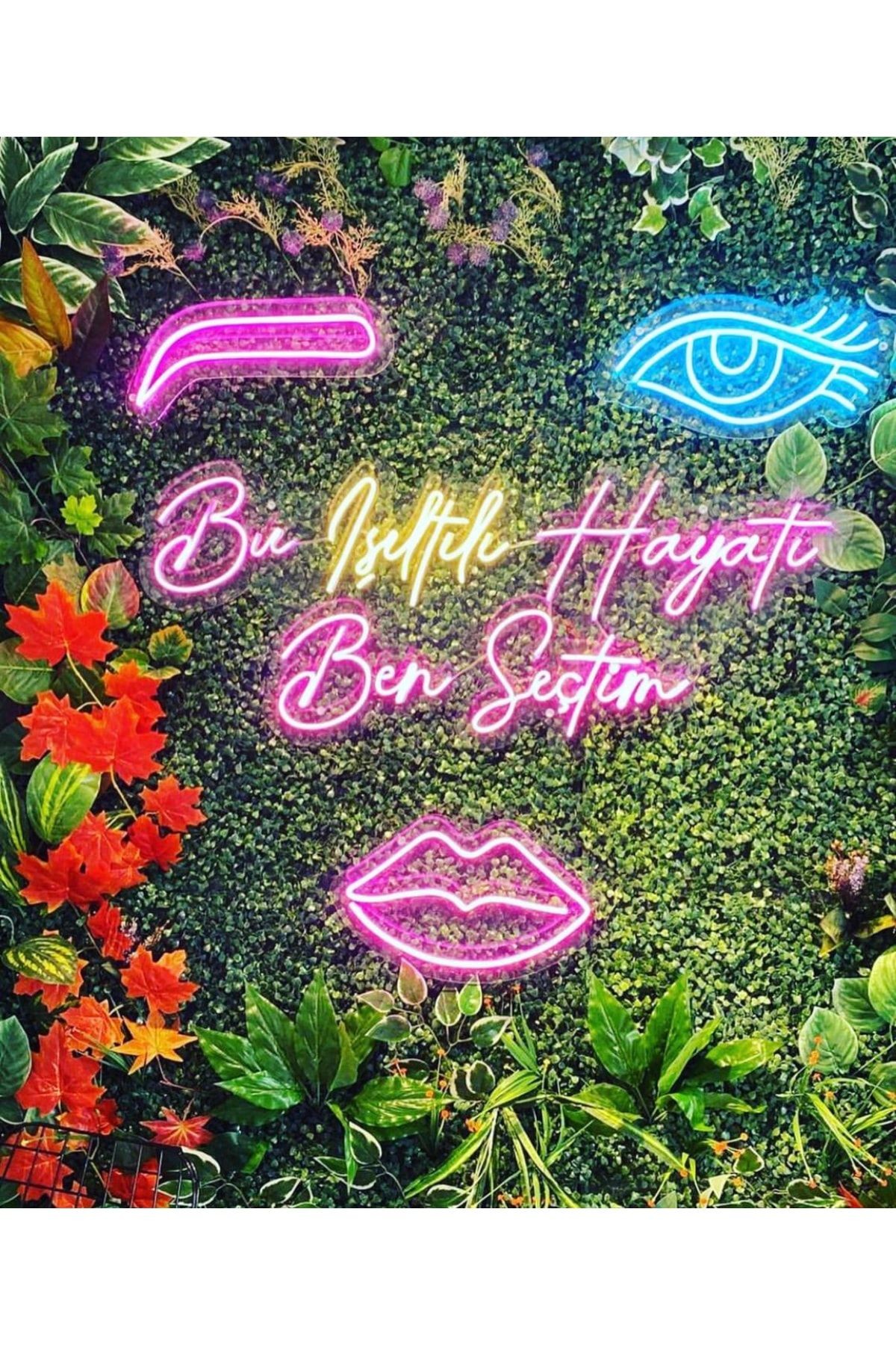 Bu Işıltılı Hayatı Ben Seçtim Yazılı Neon Led