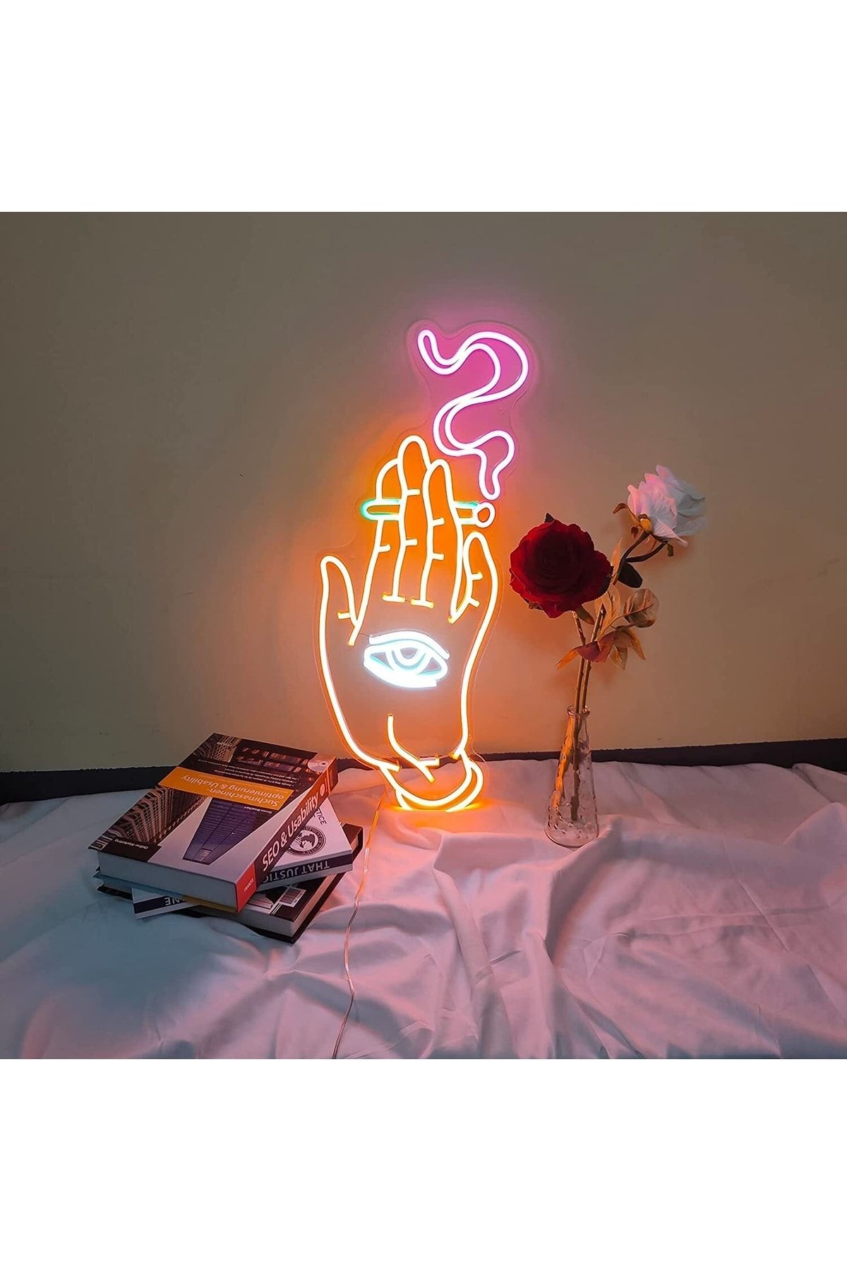 El & Göz Neon Tabela Neon Yazı Dekoratif Aydınlatma