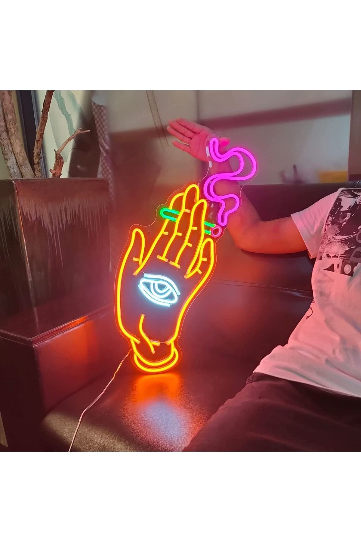 El & Göz Neon Tabela Neon Yazı Dekoratif Aydınlatma