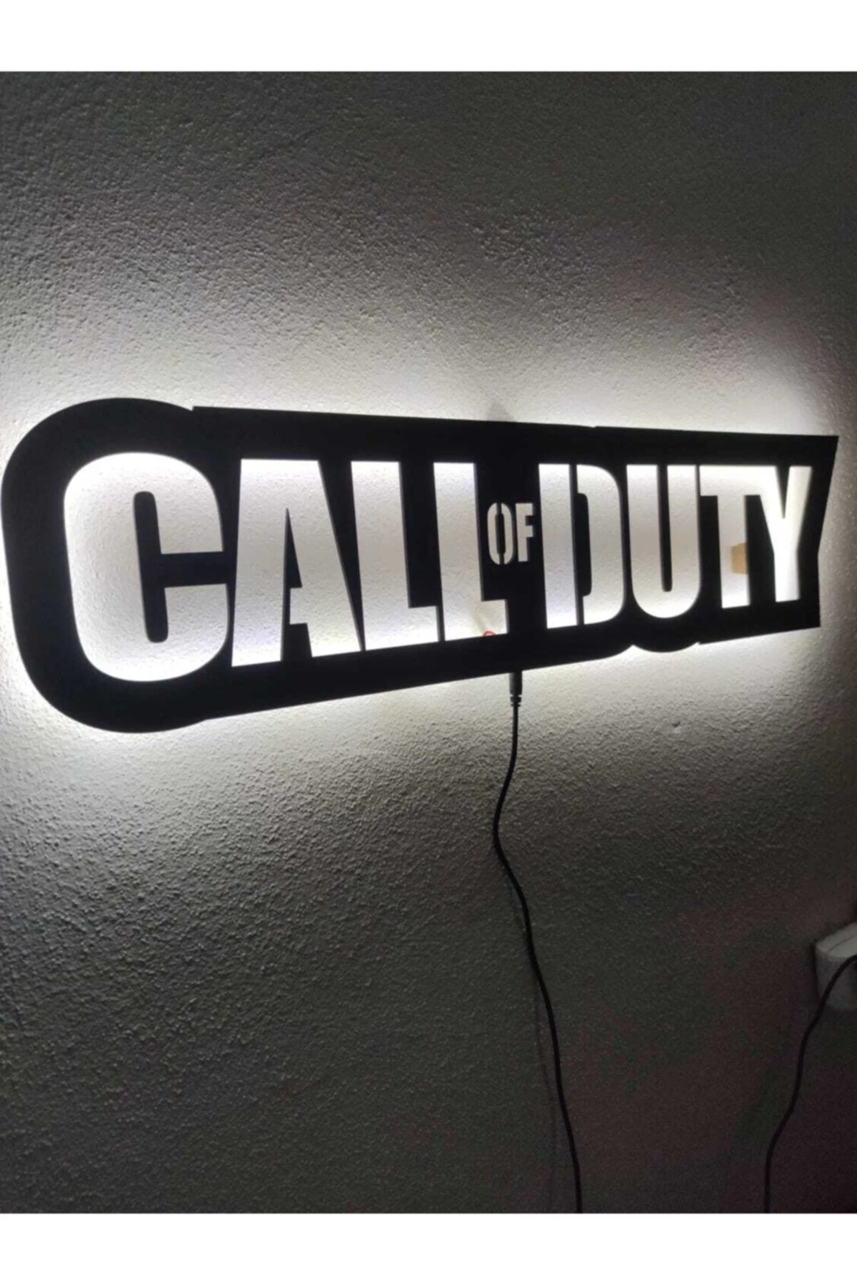 Call Of Duty Led Işıklı Ahşap Tablo