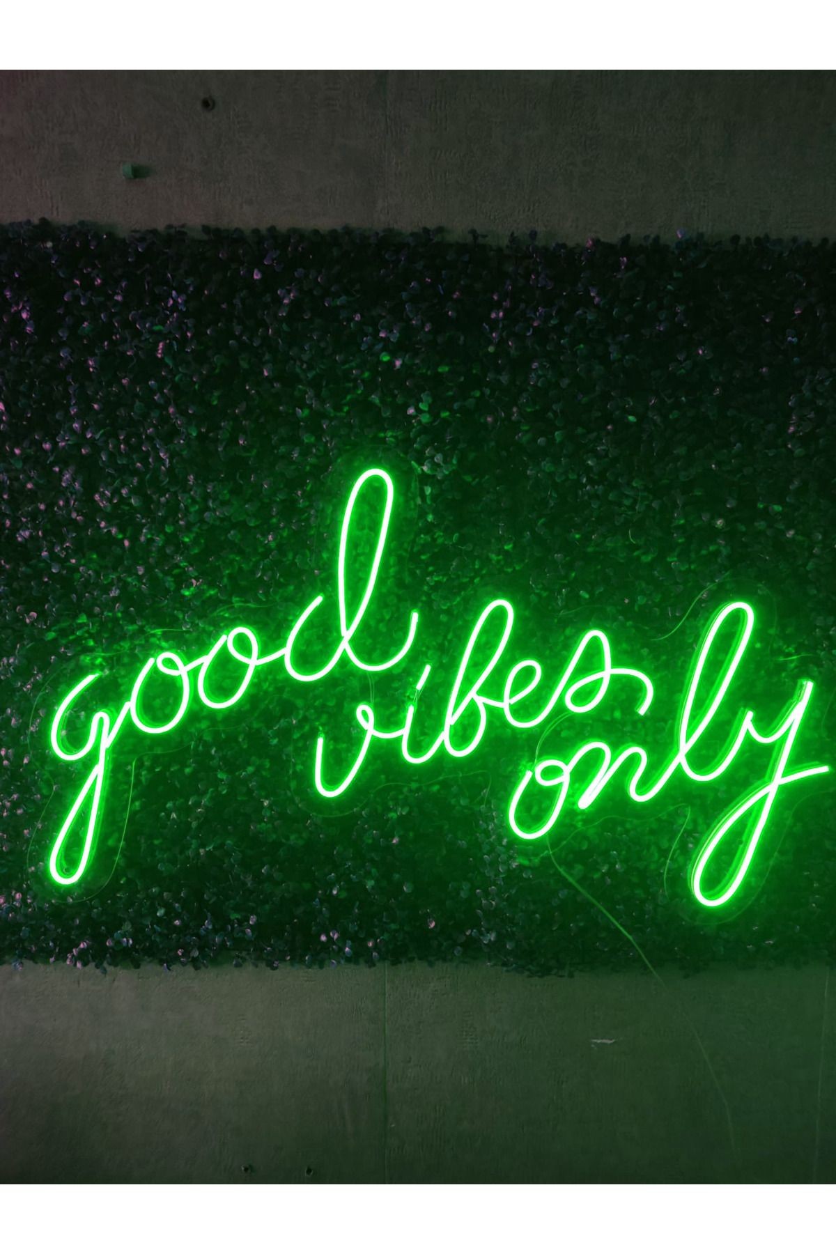 Good Vibes Only Neon Led Tabela Dekoratif Aydınlatma(80x45cm)