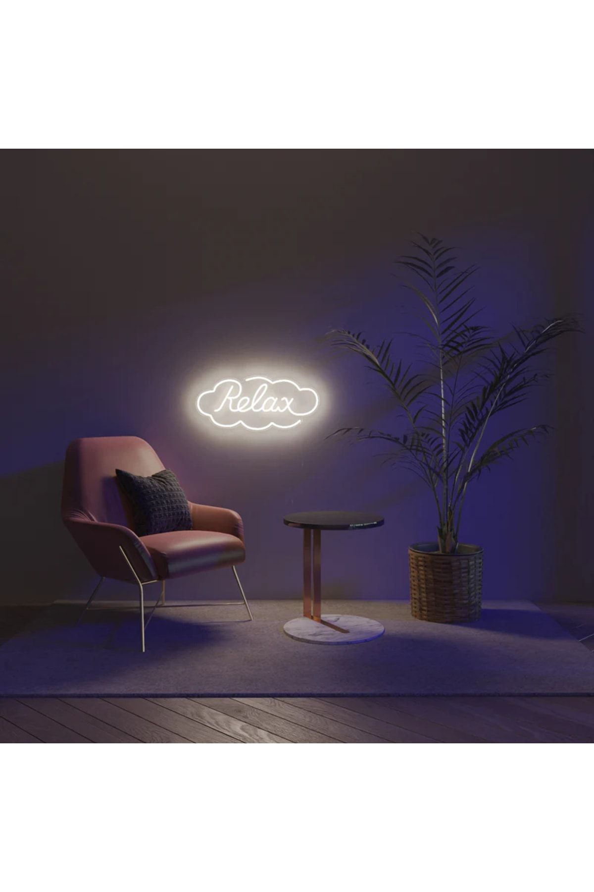 Relax Neon Tabela Neon Yazı Dekoratif Aydınlatma Ve Gece Lambası