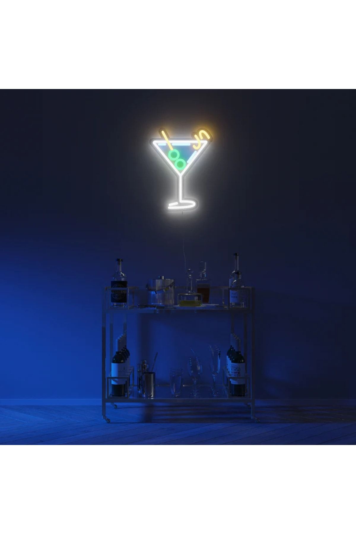 Kokteyl Neon Tabela Neon Yazı Dekoratif Aydınlatma Ve Gece Lambası