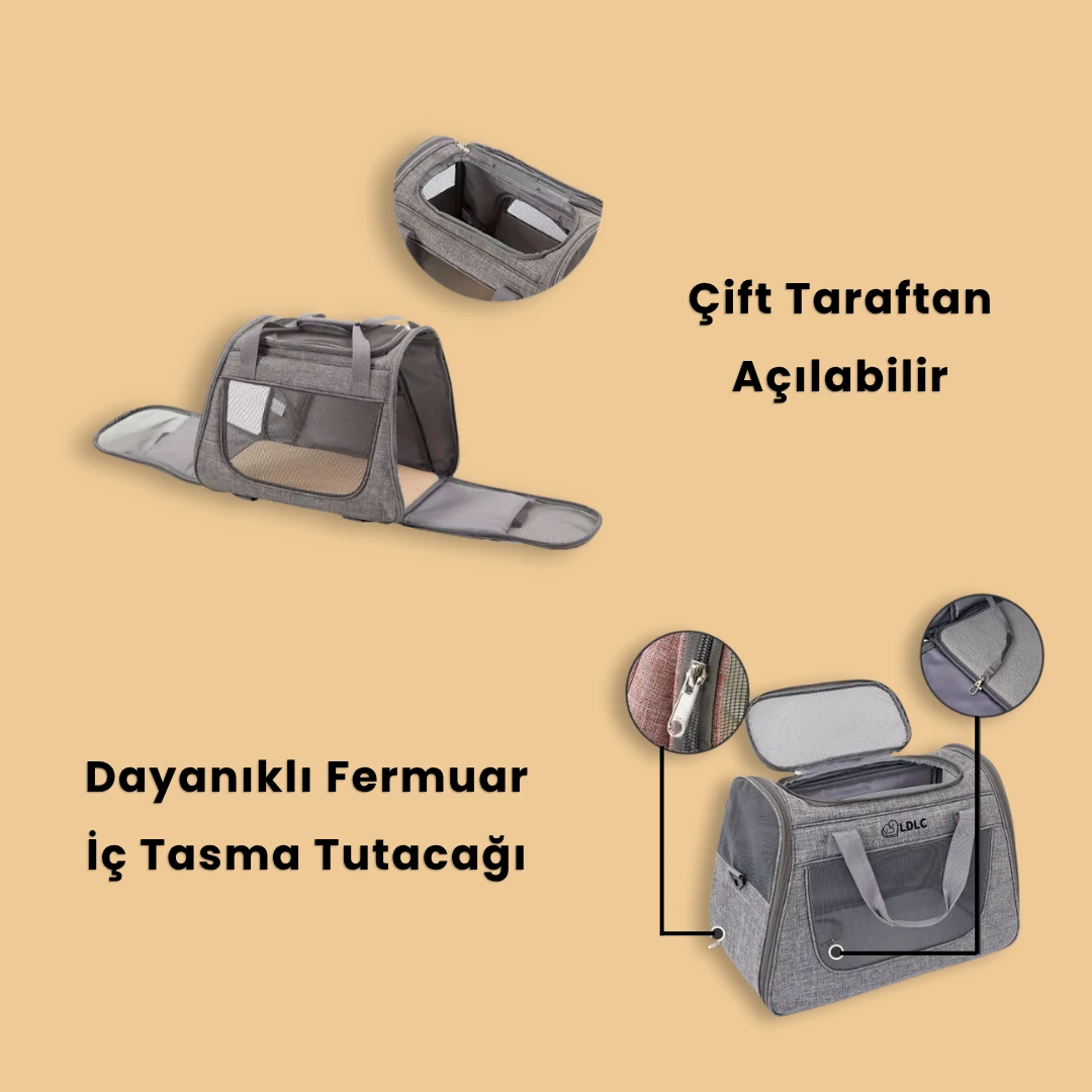 Tekerlekli Kedi Taşıma Çantası