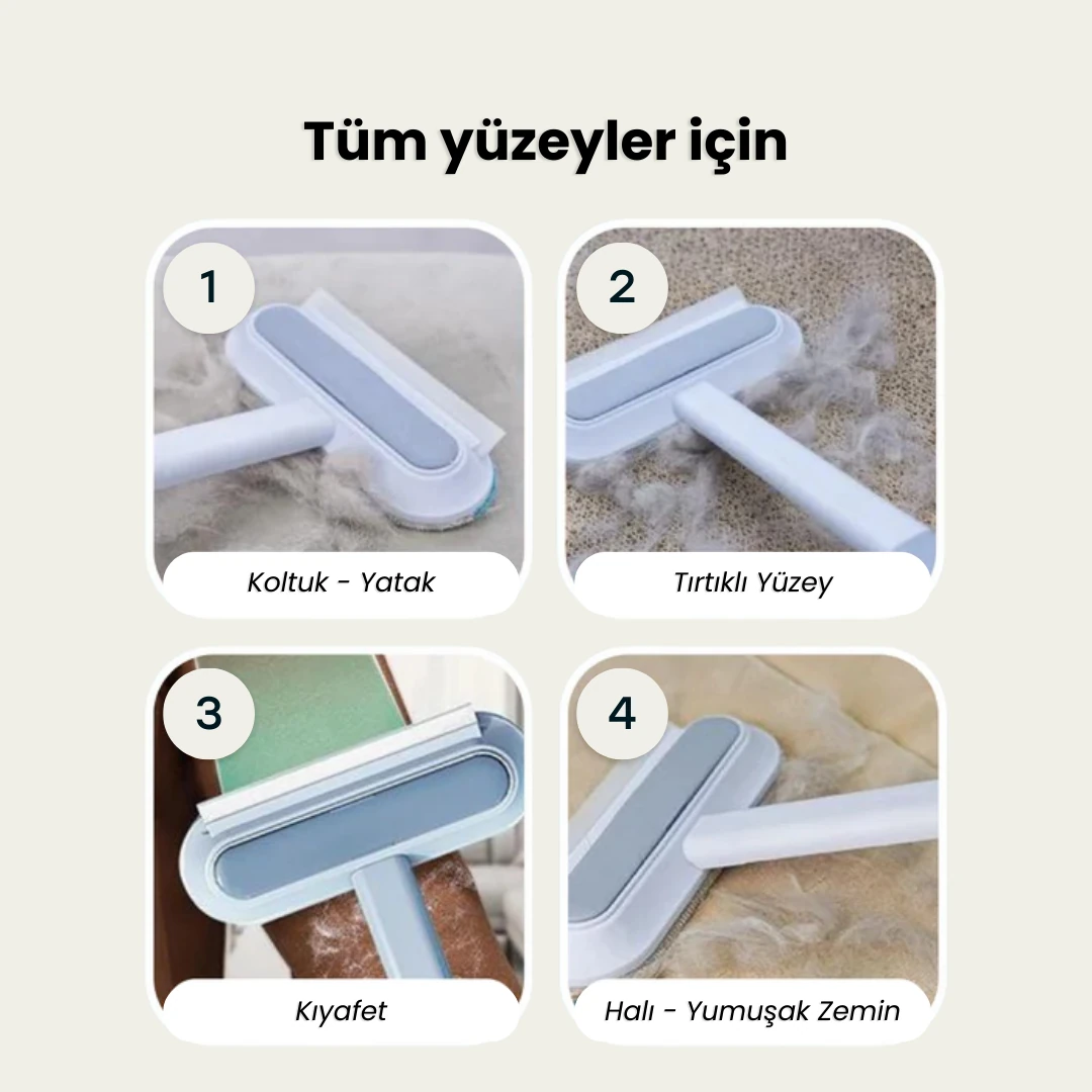 Çok Amaçlı Kedi Tüyü Toplayıcı