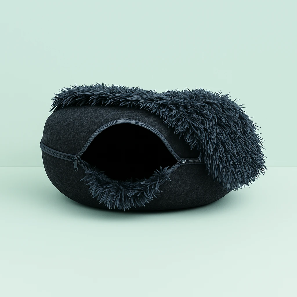 Peluş Donut Kedi Tüneli