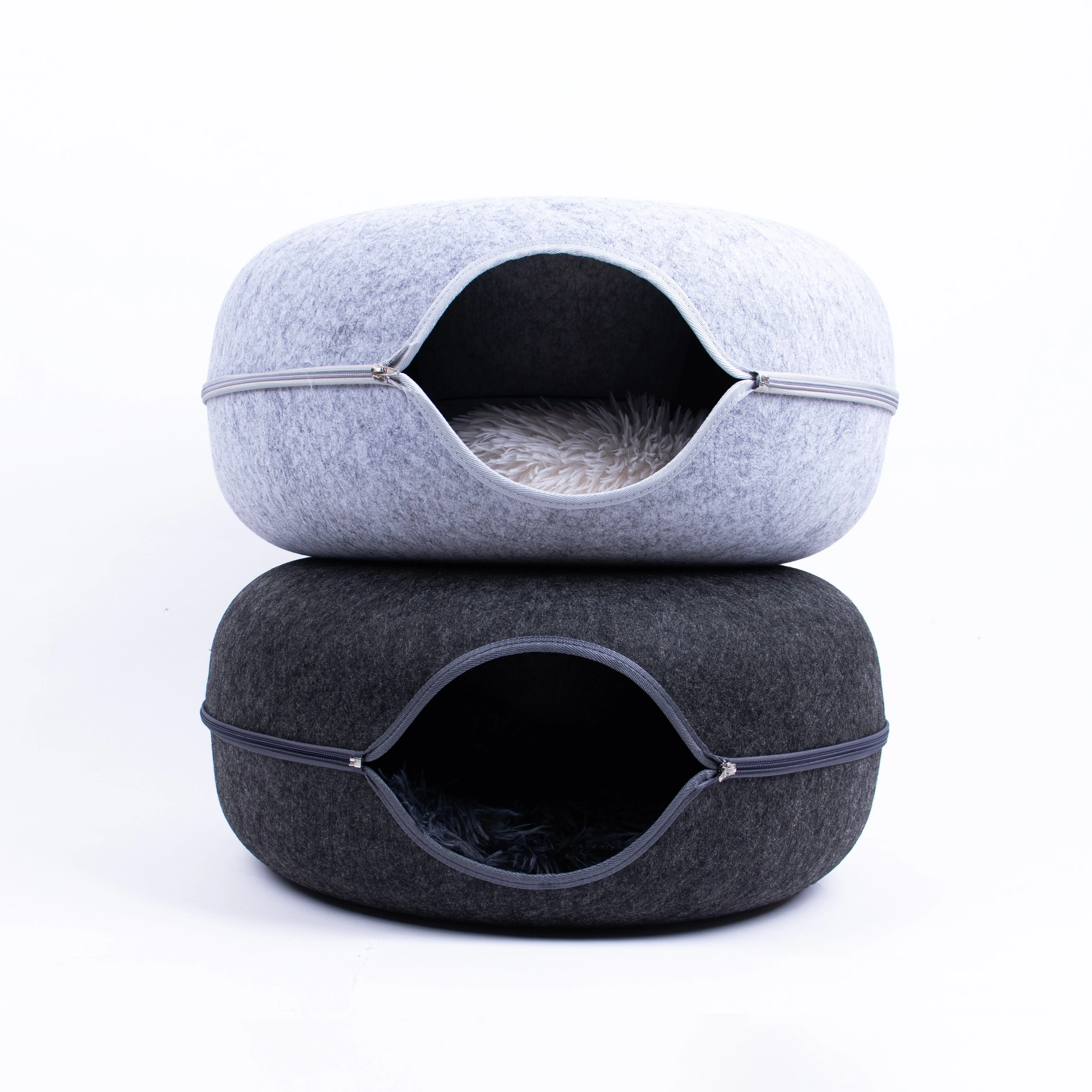 Peluş Donut Kedi Tüneli