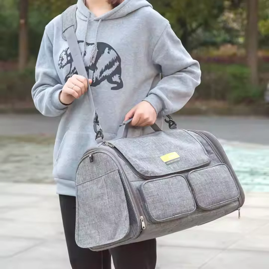 4 Pencereli Oxford Kedi Taşıma Çantası