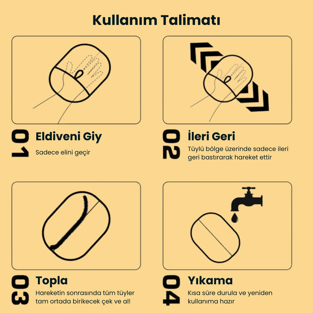 Tüy Toplayıcı Eldiven