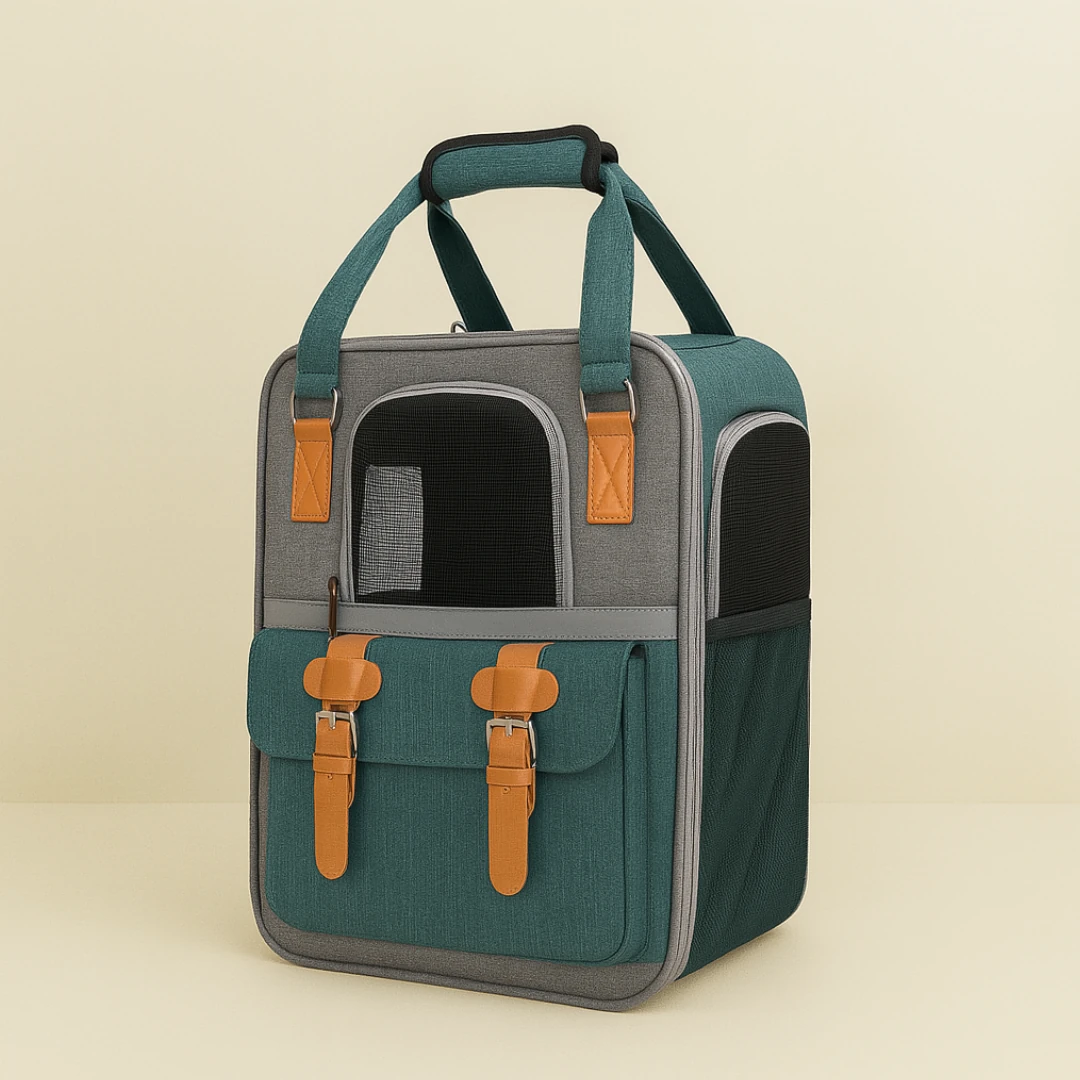 Retro Kedi Taşıma Sırt Çantası