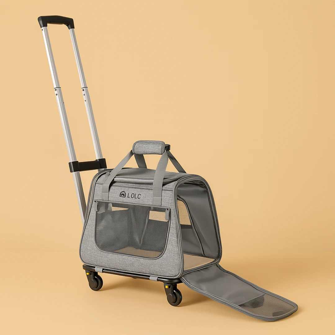 Tekerlekli Kedi Taşıma Çantası