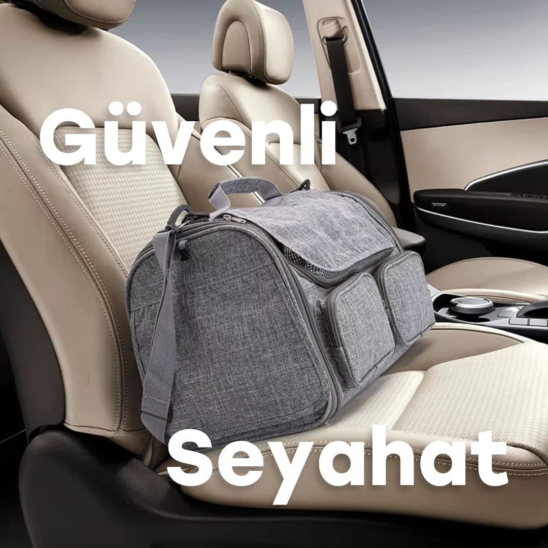 4 Pencereli Oxford Kedi Taşıma Çantası