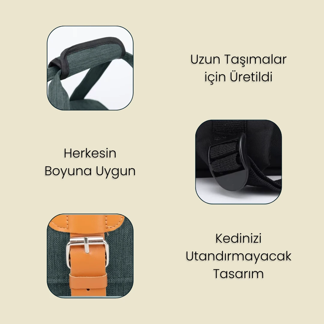 Retro Kedi Taşıma Sırt Çantası