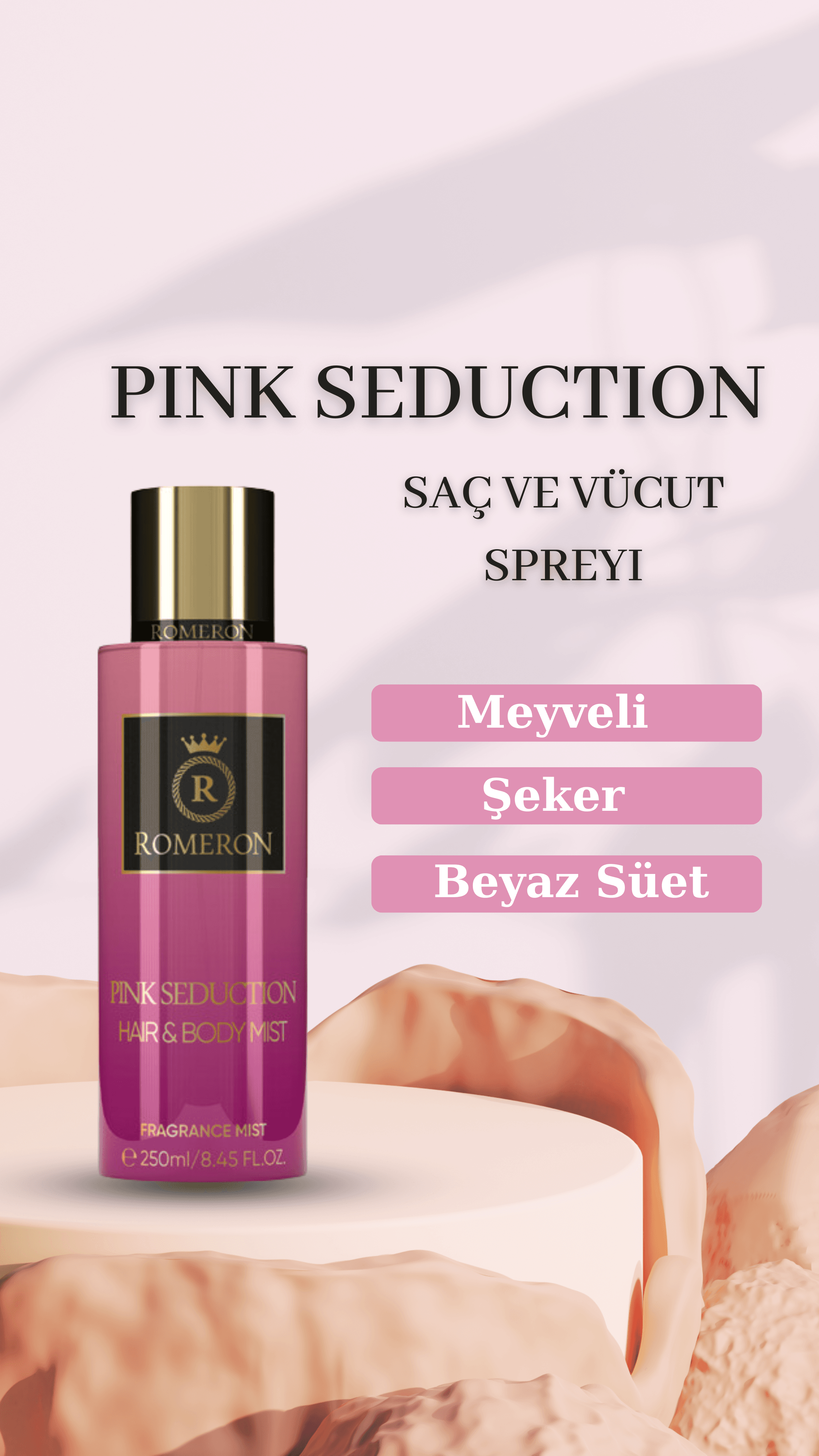 PINK SEDUCTION SAÇ VE VÜCUT SPREYİ