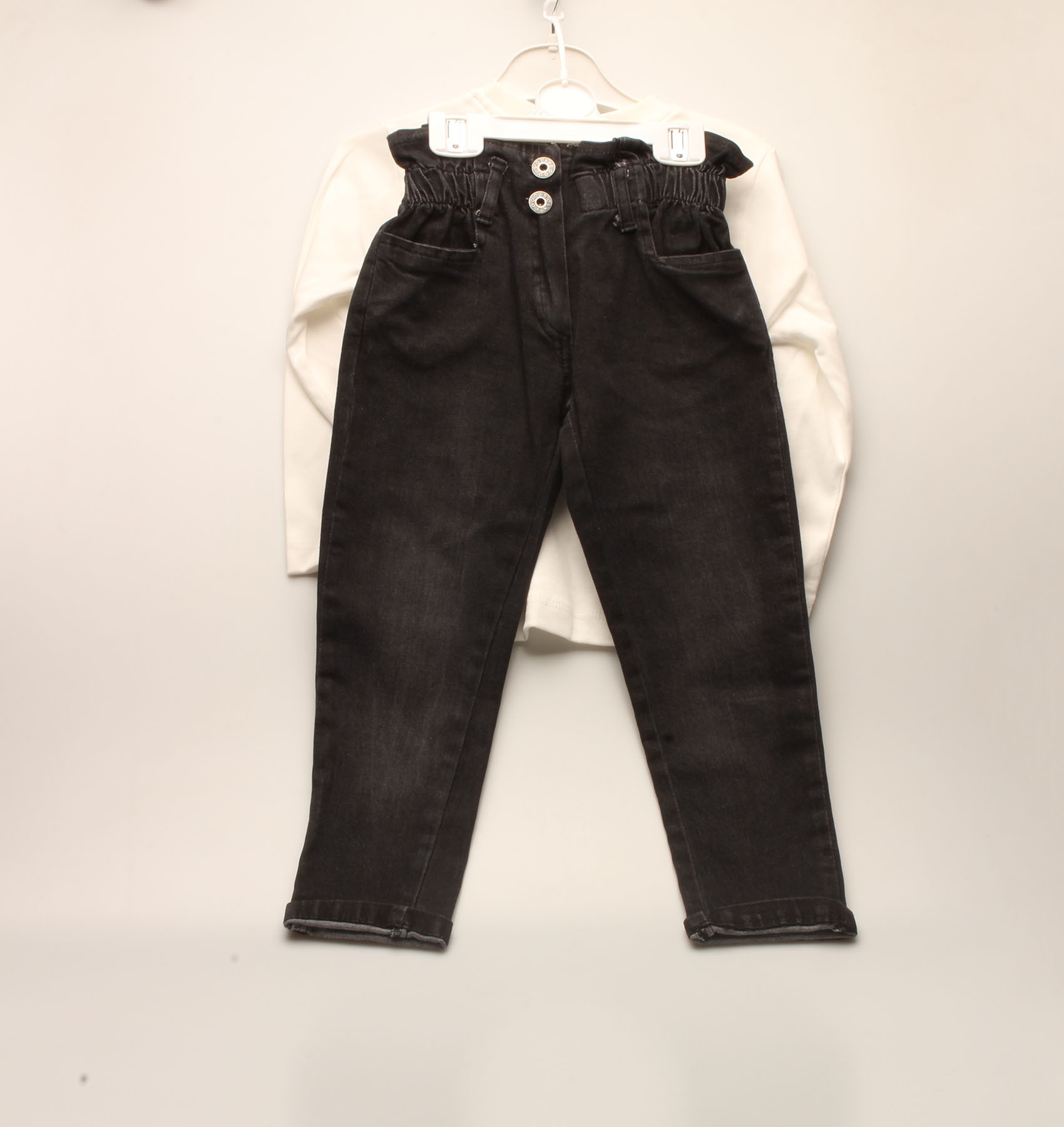 SİYAH PANTOLON T-SHIRT KIZ TAKIM 0 image