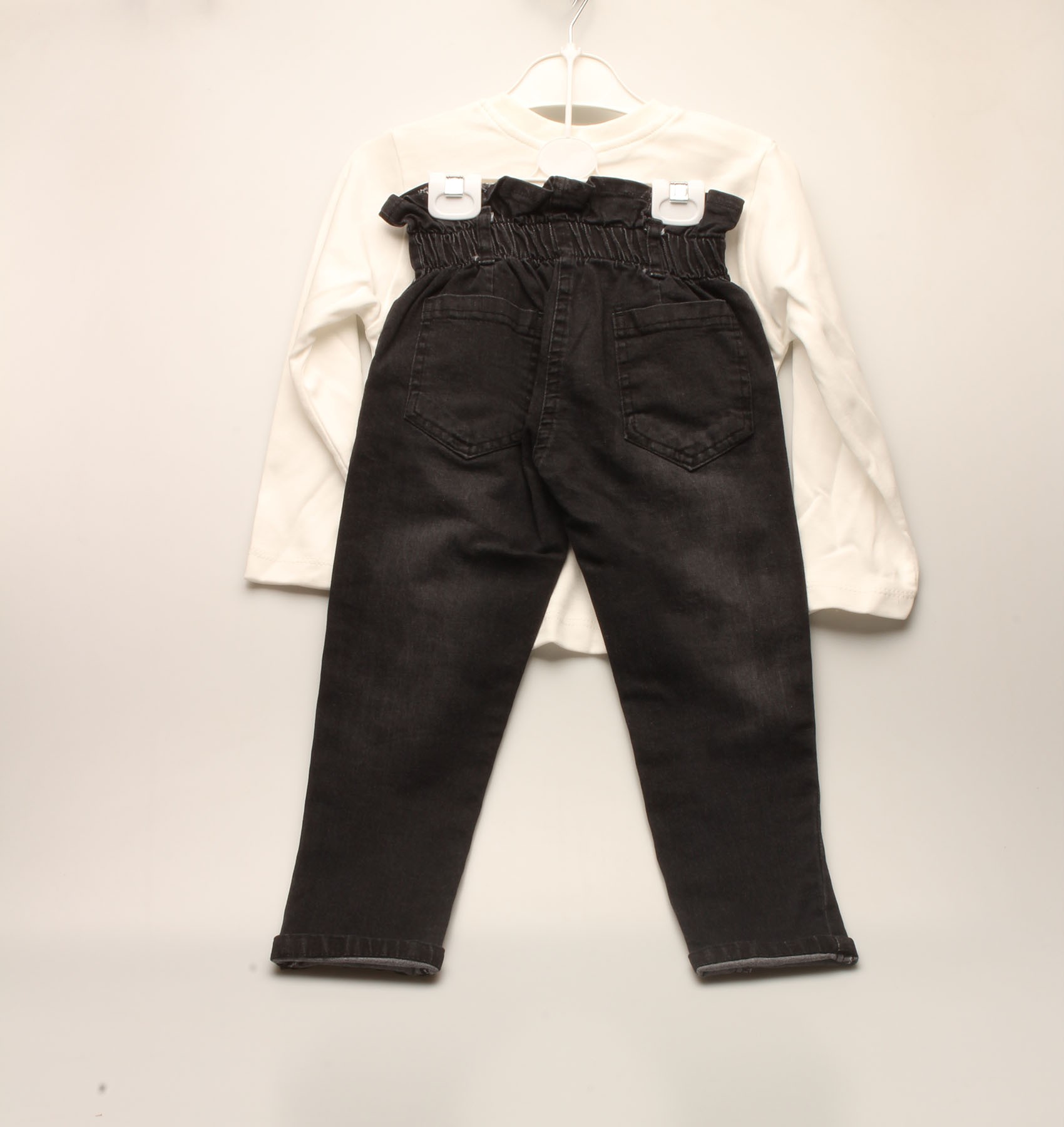 SİYAH PANTOLON T-SHIRT KIZ TAKIM 0 image