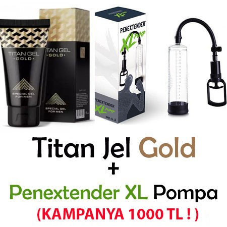 Titan Jel Gold Büyütücü Jel + Penextender XL Büyütücü Pompa