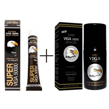 Viga 50000 Geciktirici Krem ve Sprey Seti