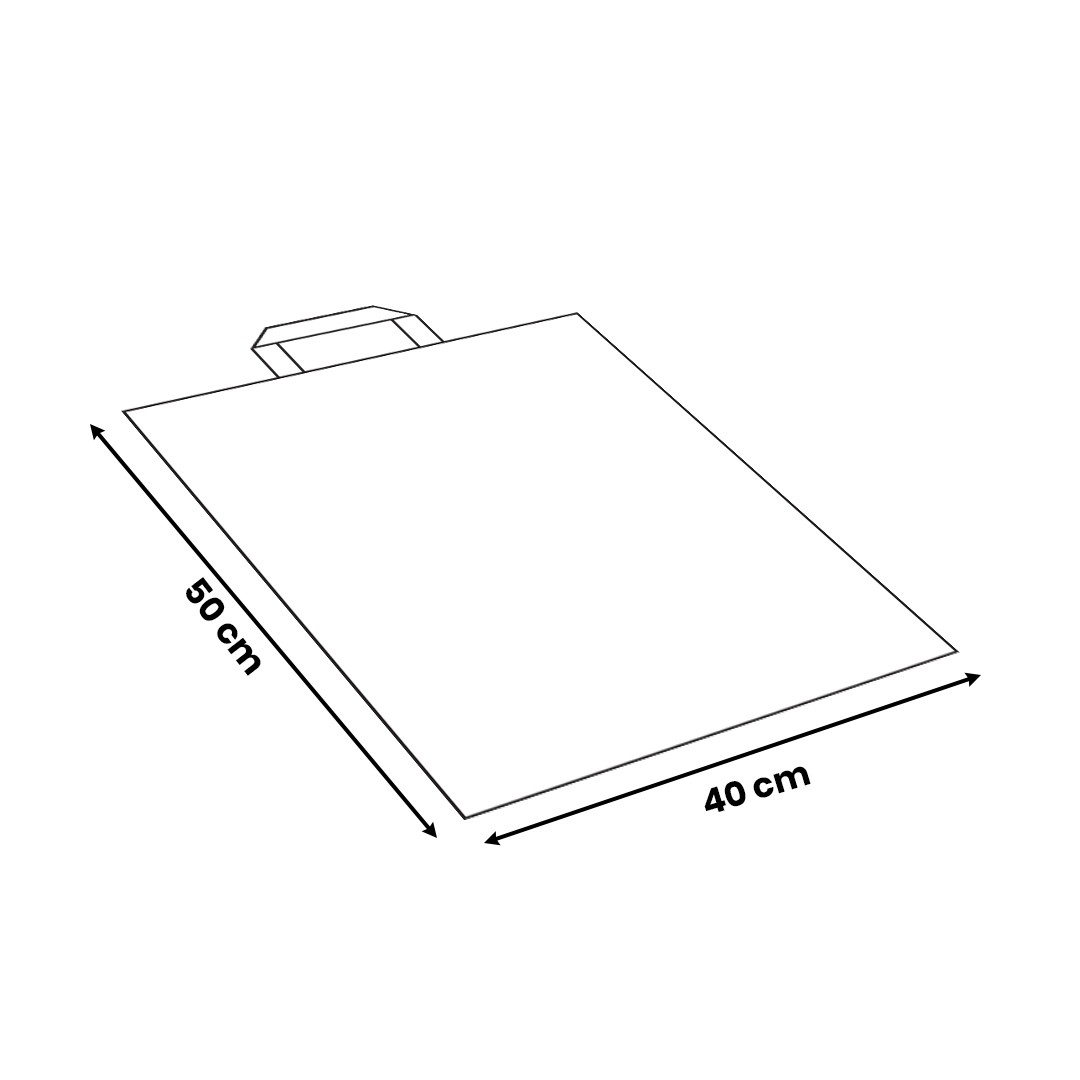 Unprinted Flexloop Handle Bag 40*50cm