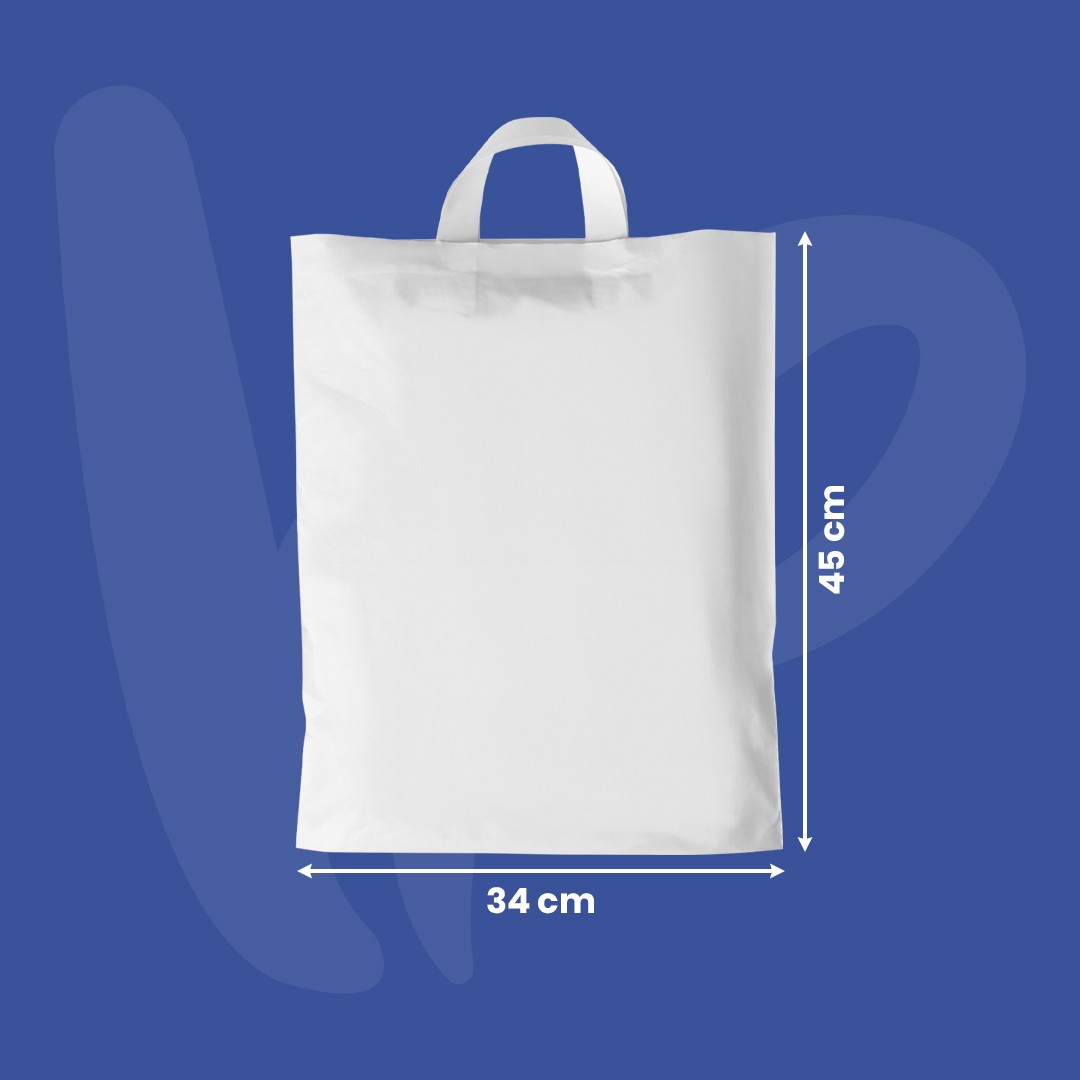 Unprinted Flexloop Handle Bag 34*45cm