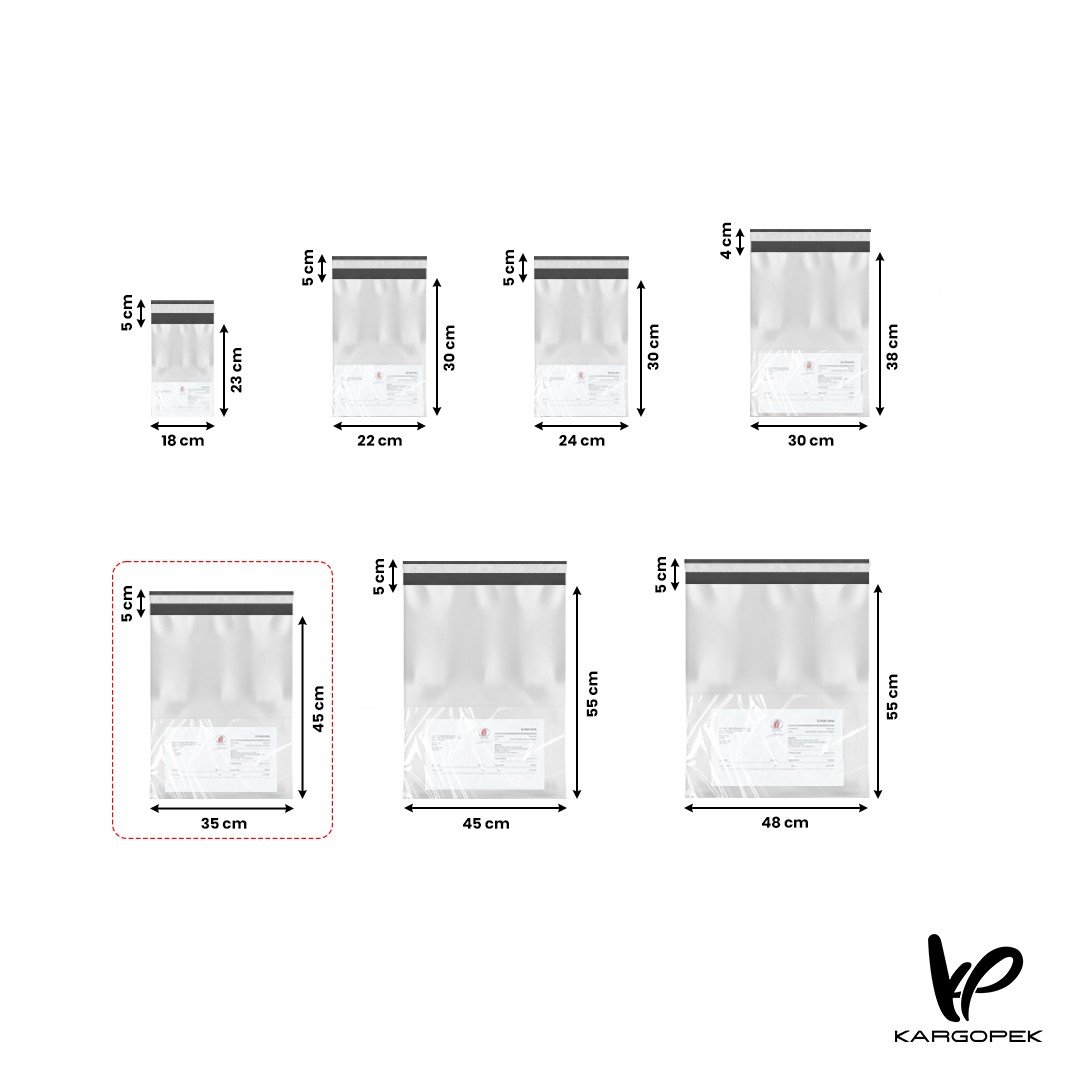 Unprinted Courier Bag With Pocket 35*45+5cm