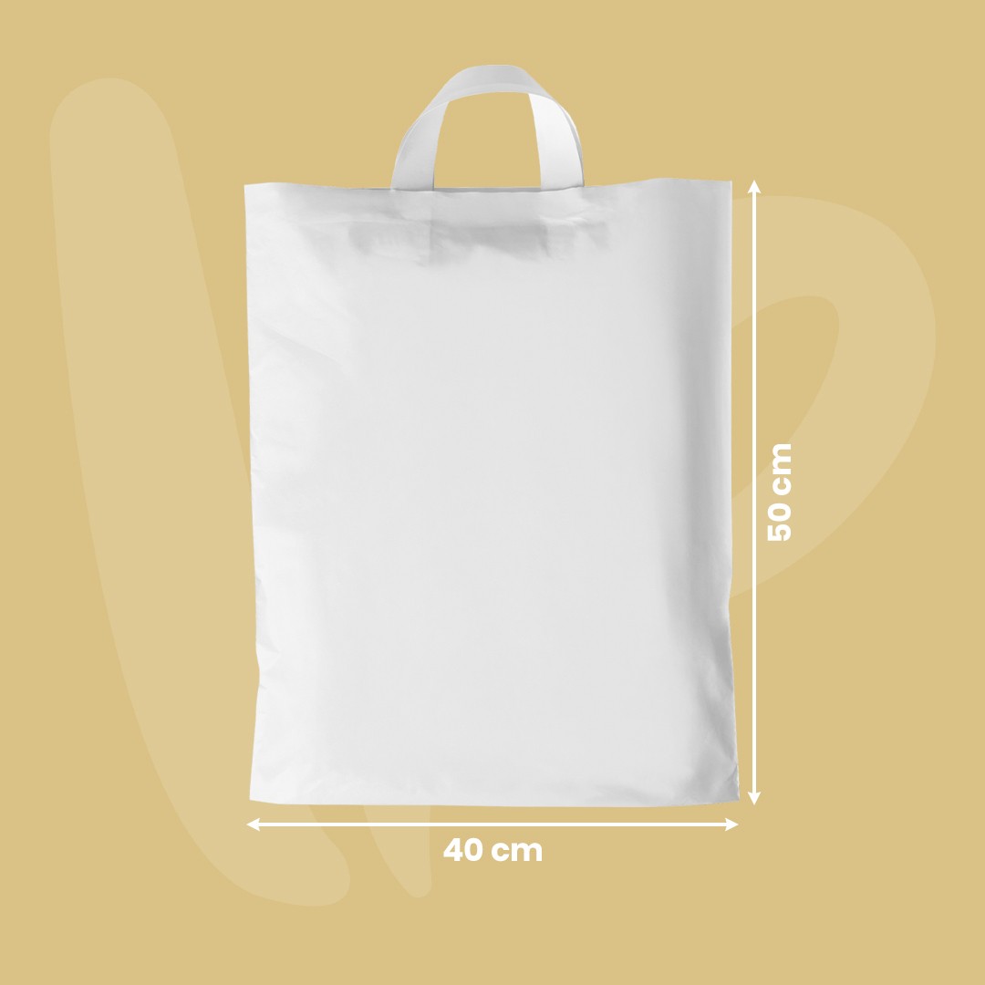 Unprinted Flexloop Handle Bag 40*50cm