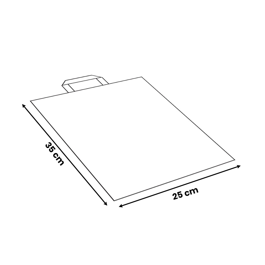 Unprinted Flexloop Handle Bag 25*35cm