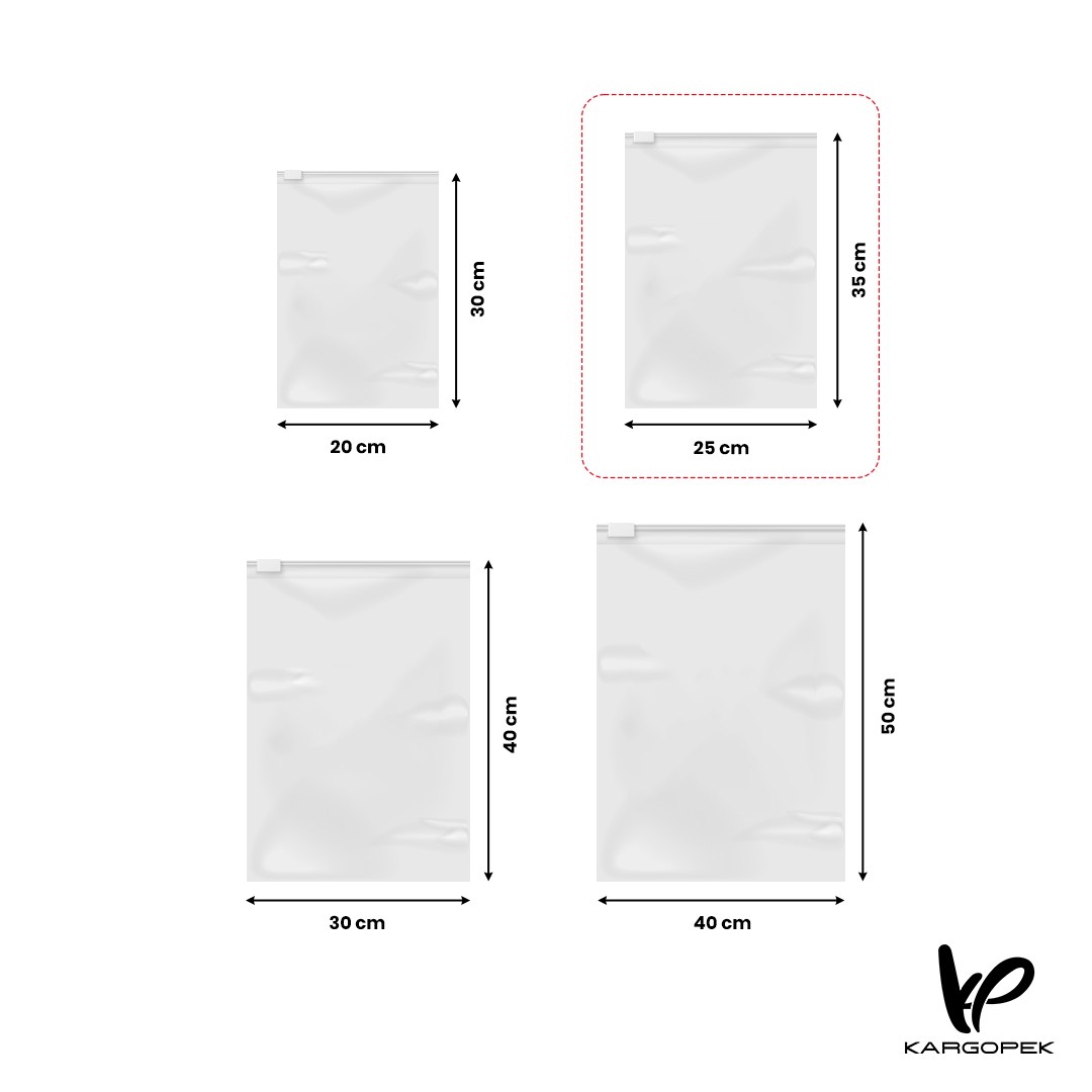  Unprinted Slider Bag 25*35cm