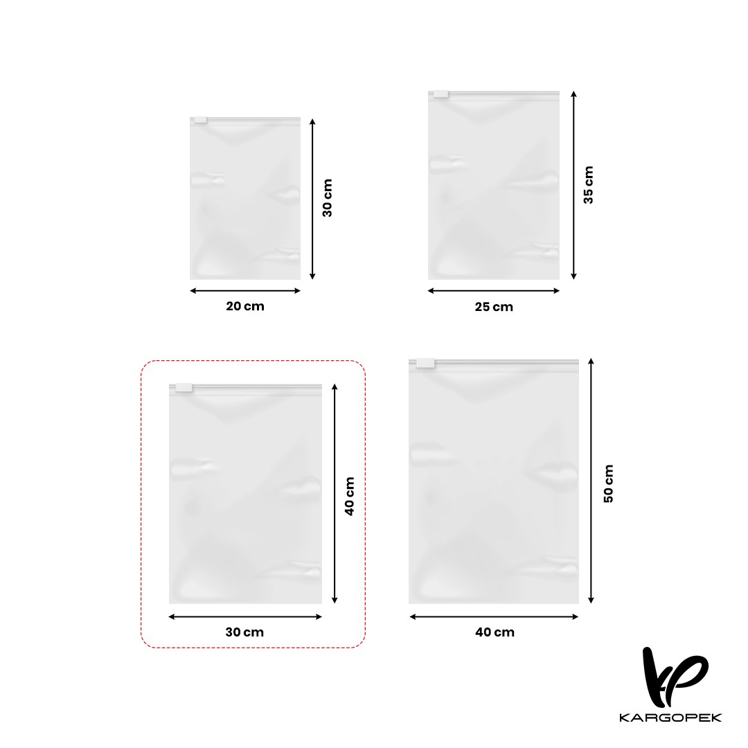 Unprinted Slider Bag 30*40cm