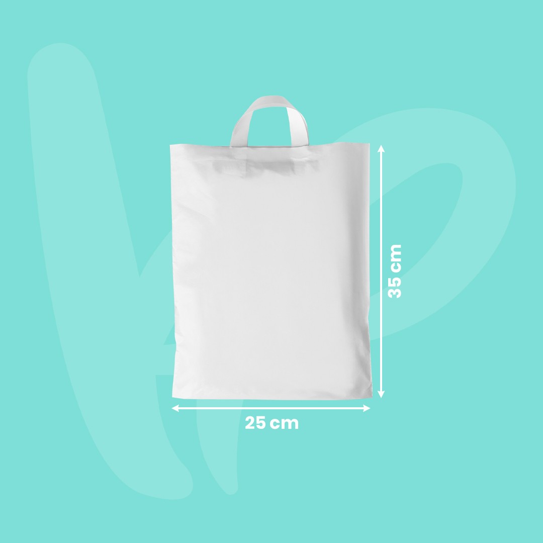 Unprinted Flexloop Handle Bag 25*35cm