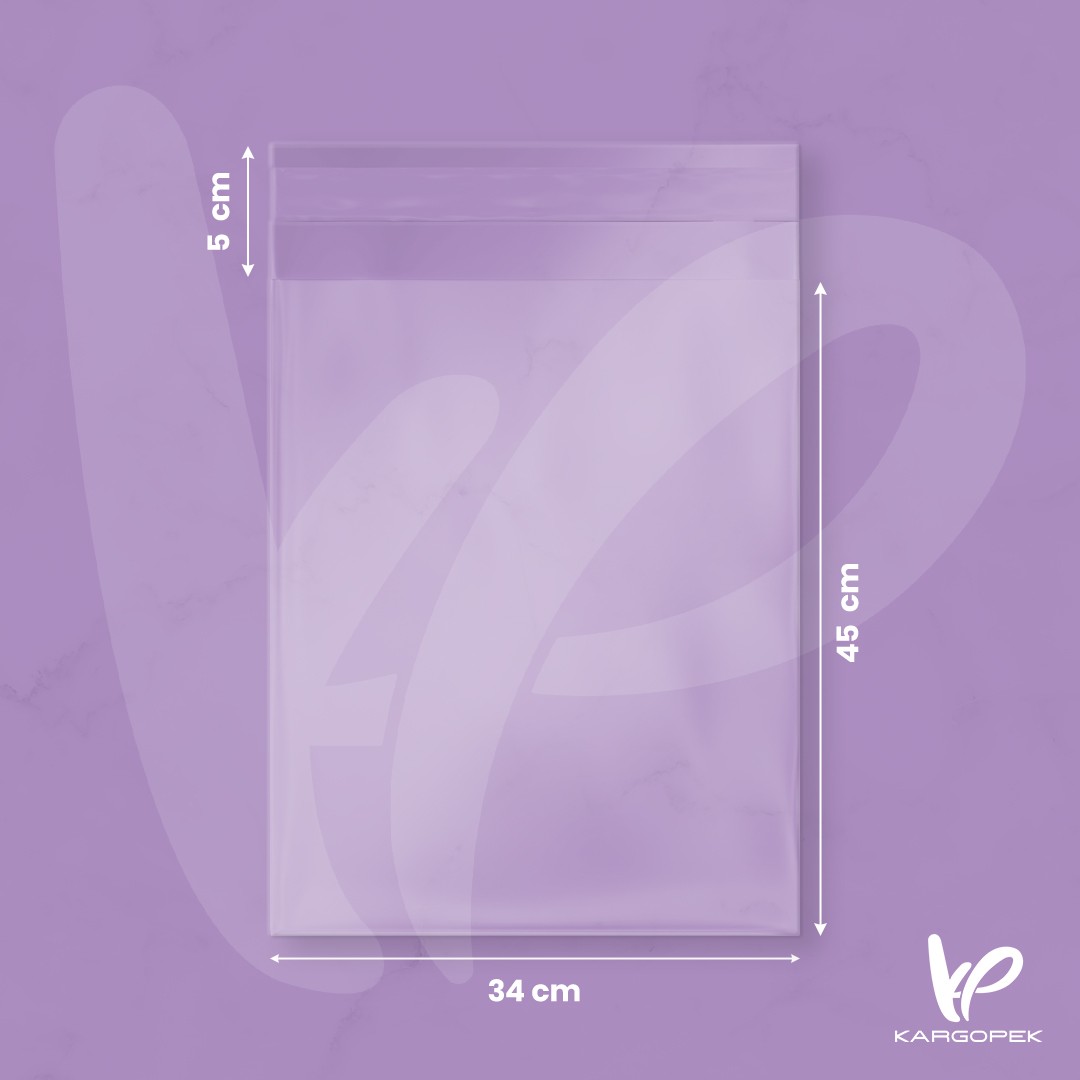 Unprinted Semi Transparent Courier Bag 34*45+5cm