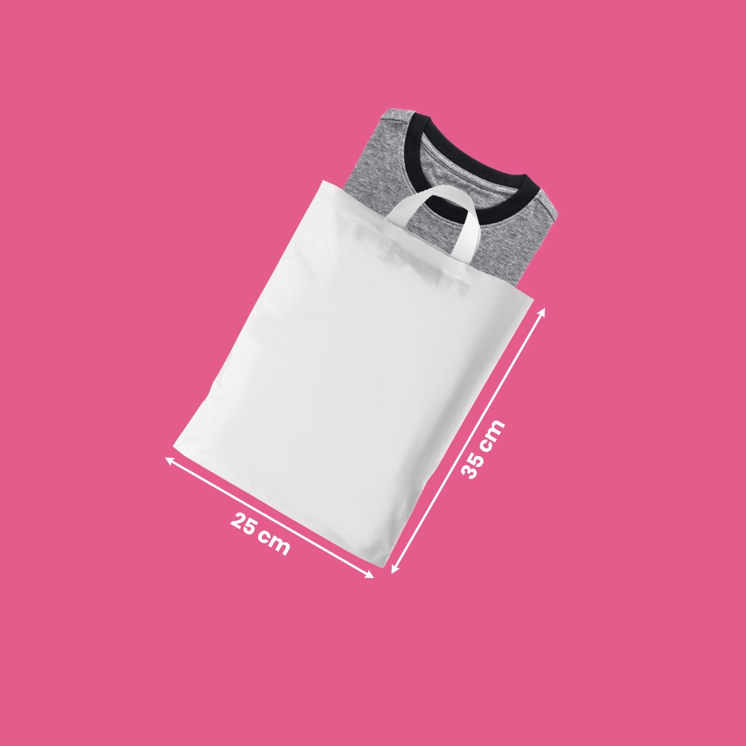 Unprinted Flexloop Handle Bag 25*35cm