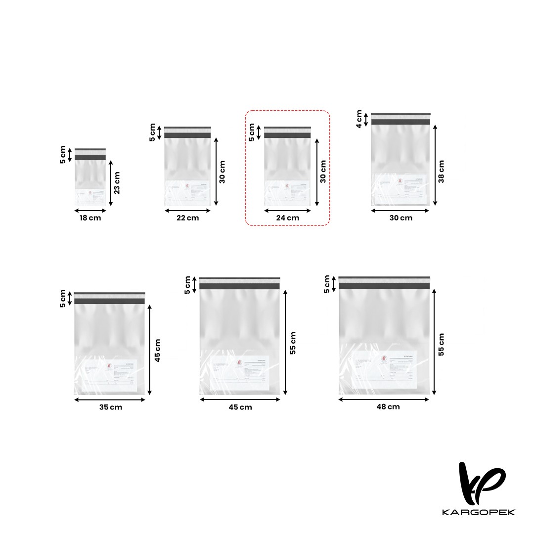  Unprinted Courier Bag With Pocket 24*30+5cm