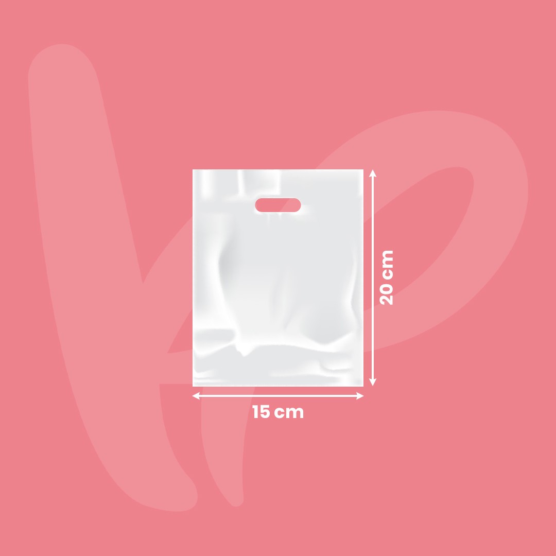 Unprinted Punch Out Handle Bag 15*20cm 