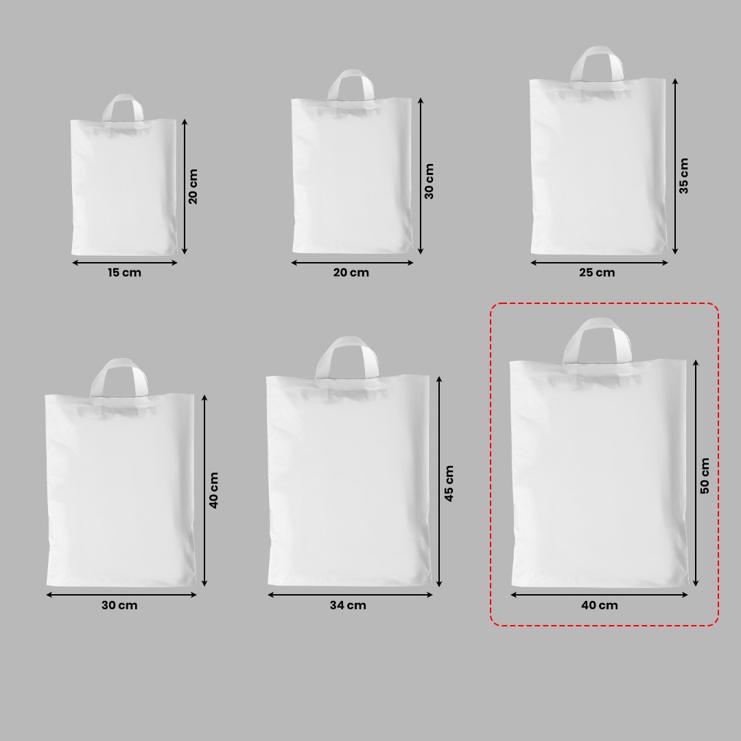 Unprinted Flexloop Handle Bag 40*50cm