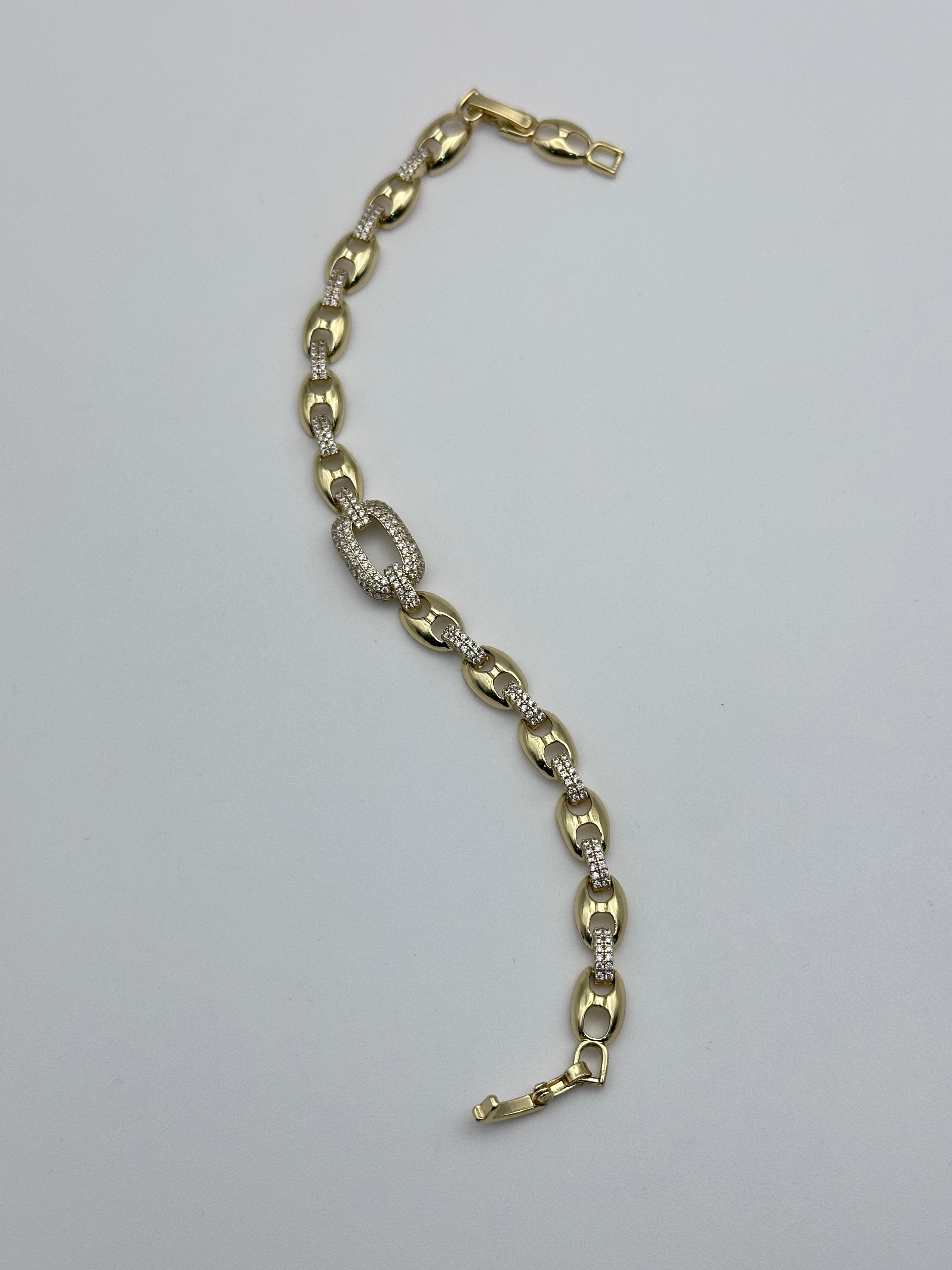 14 k altın rengi Vip bileklik 