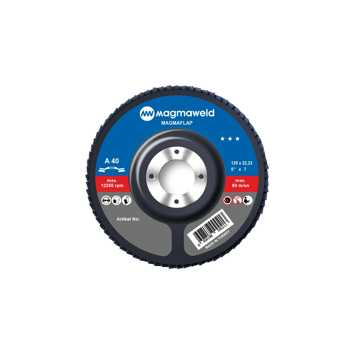 Magmaweld Magmaflap 115x22 mm Flap Disk Zımpara – Zirkonyum Oksit